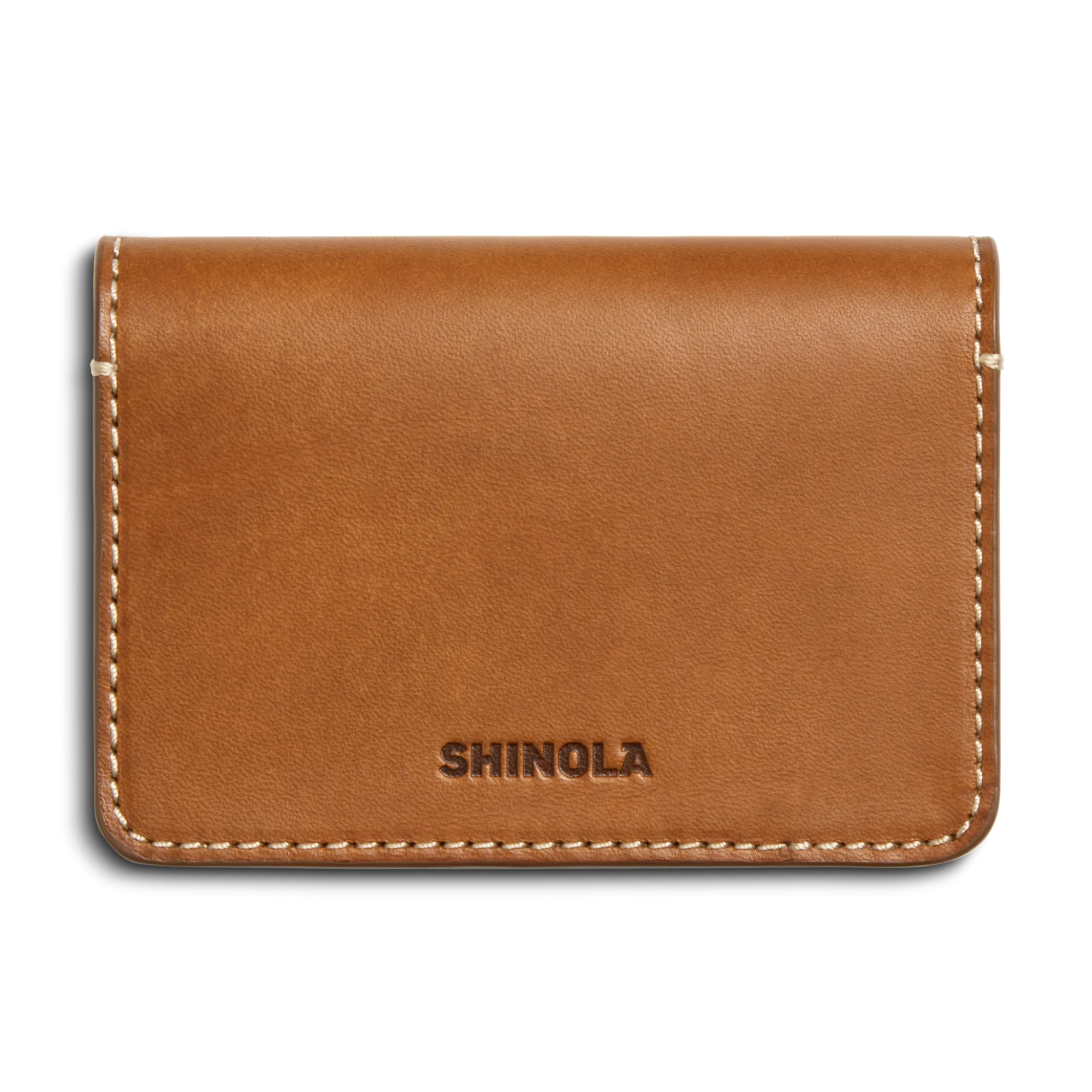 Shinola Monogrammable|Personalizable|Business Card Holder Tan