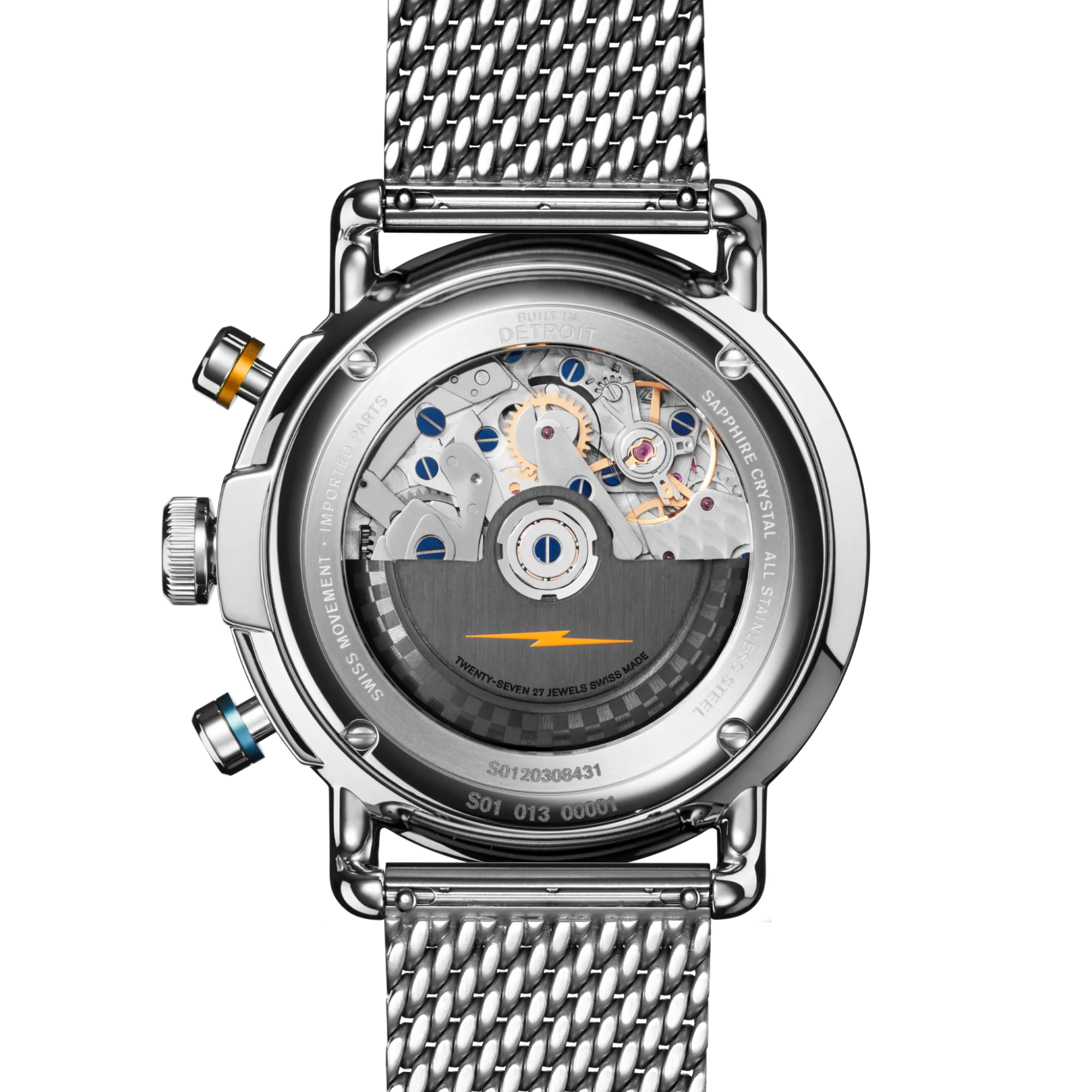 Shinola Canfield|Best Sellers|Canfield Speedway Open Road Automatic Chronograph Watch Blue/Stainless Steel