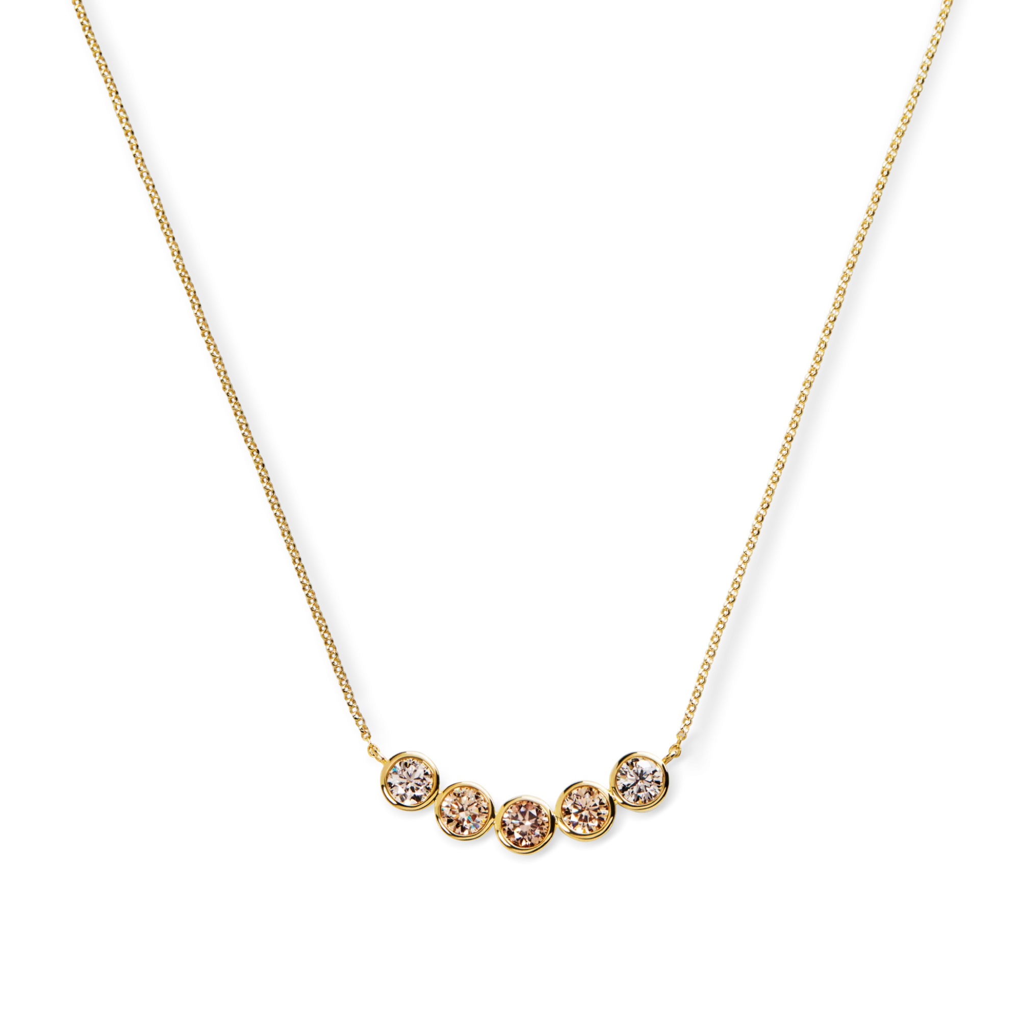 Shinola Shop All Women'S Jewelry|Desert Diamonds|2 Carat Desert Diamond Curved Bar Necklace OS
