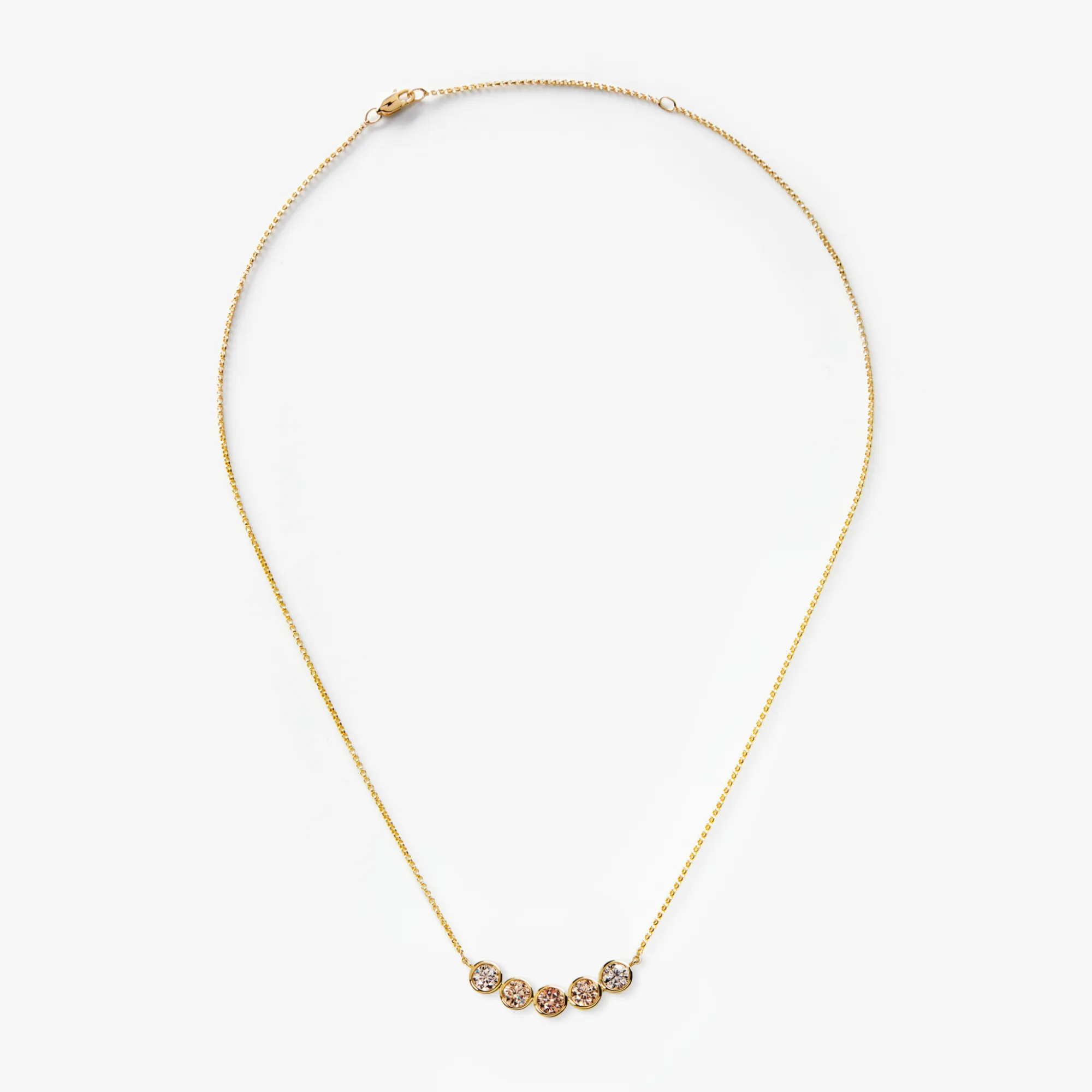 Shinola Shop All Women'S Jewelry|Desert Diamonds|2 Carat Desert Diamond Curved Bar Necklace OS