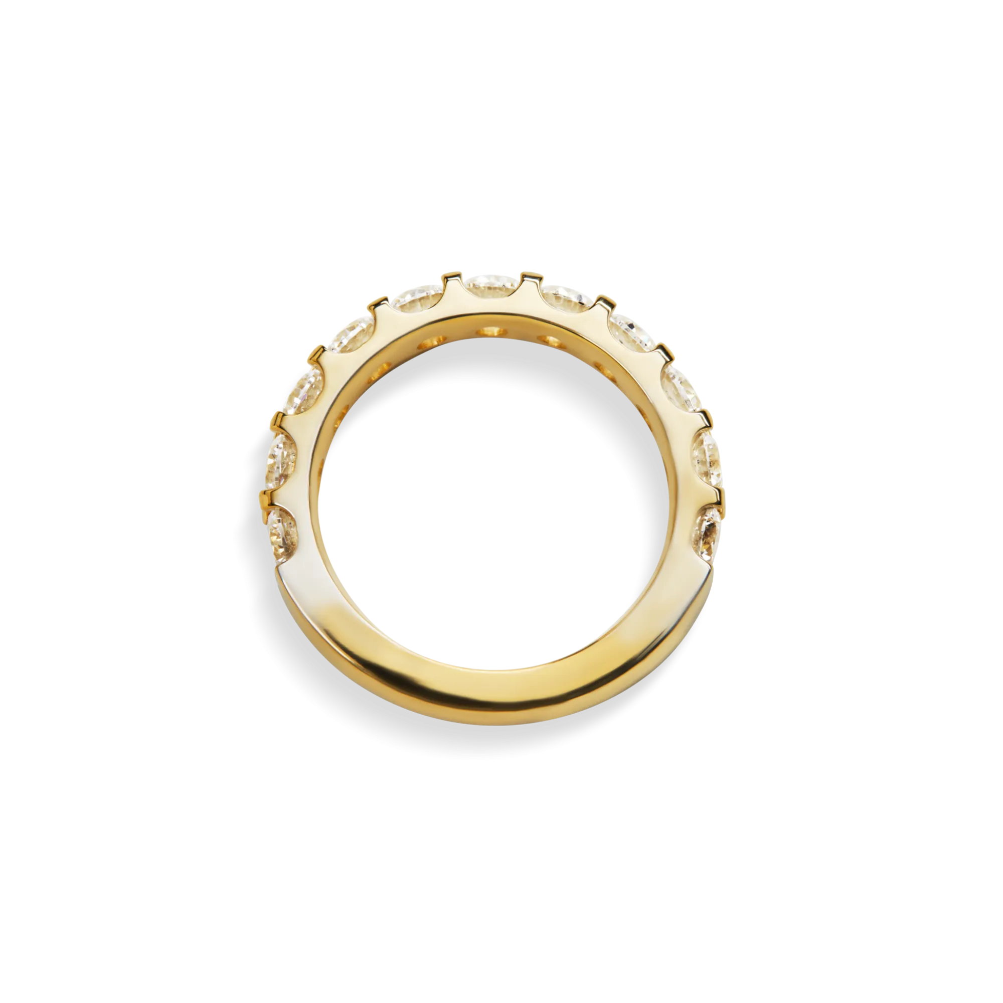 Shinola Rings|Shop All Women'S Jewelry|2 Carat Diamond Anniversary Band YG Yellow Gold