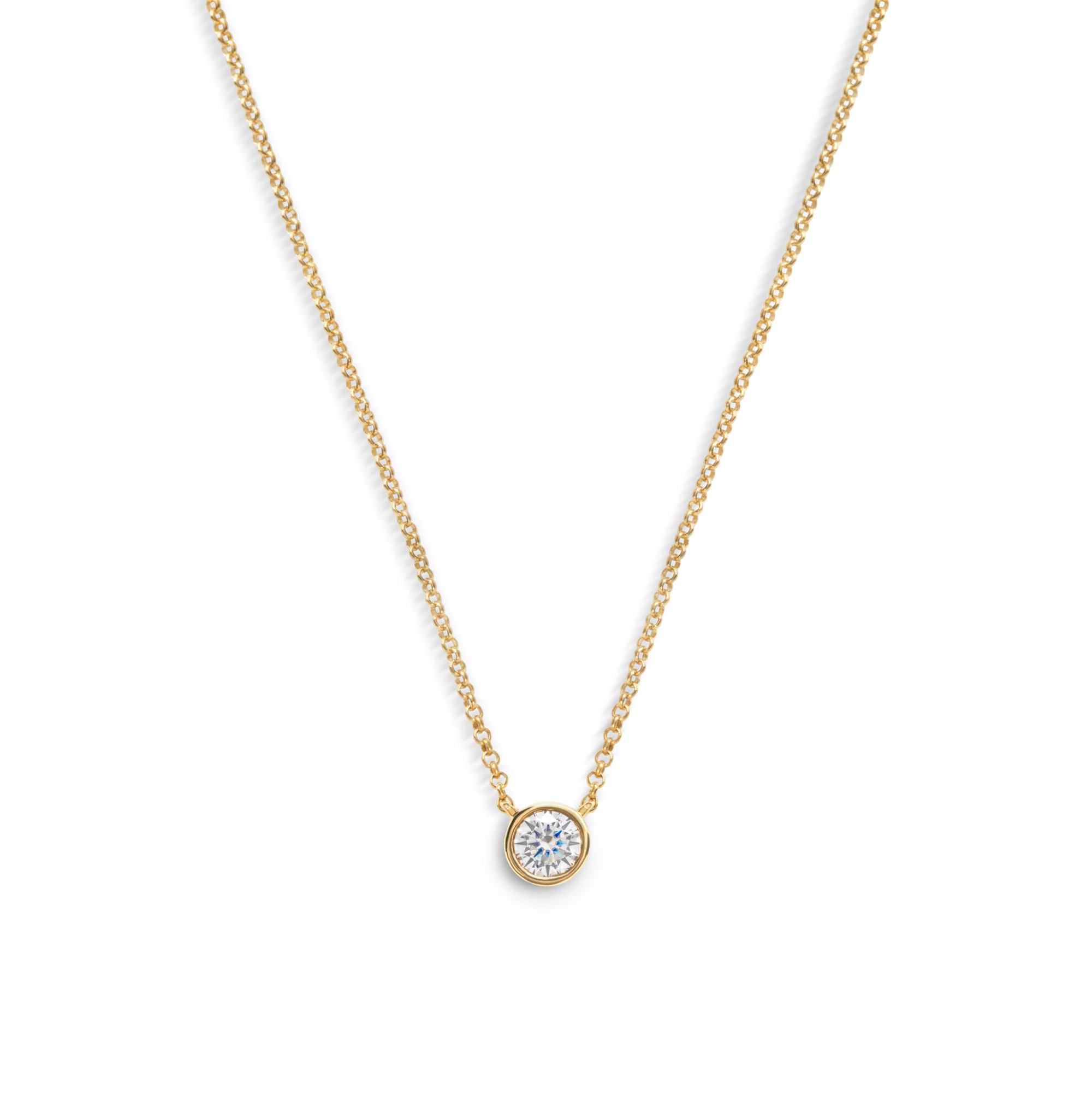 Shinola Shop All Women'S Jewelry|Necklaces|Round Diamond Necklace 1/2 Carat