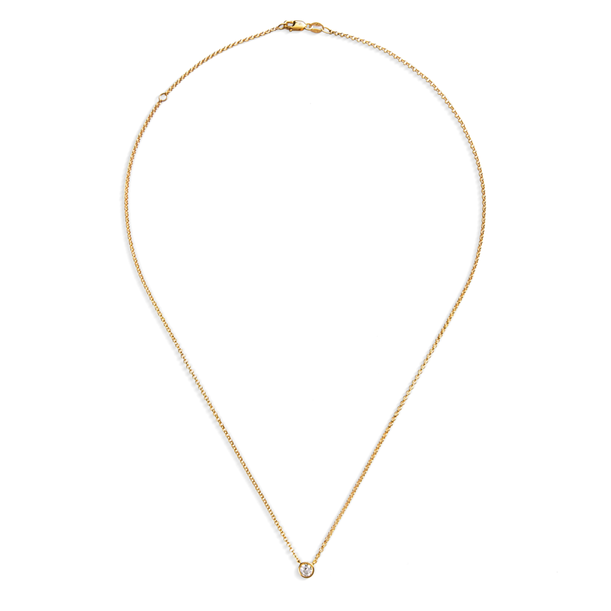 Shinola Shop All Women'S Jewelry|Necklaces|Round Diamond Necklace 1/4 Carat