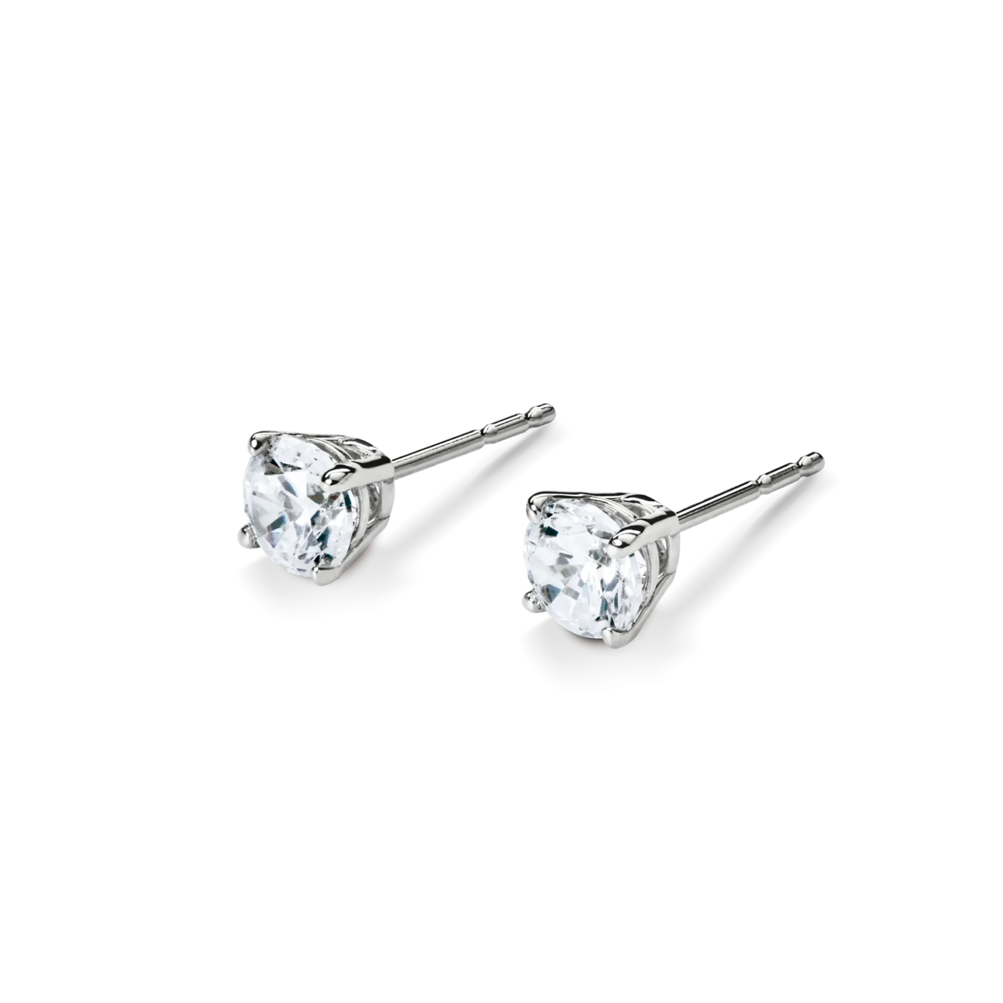 Shinola Shop All Women'S Jewelry|Fine Jewelry|1 Carat Round Diamond Studs White Gold