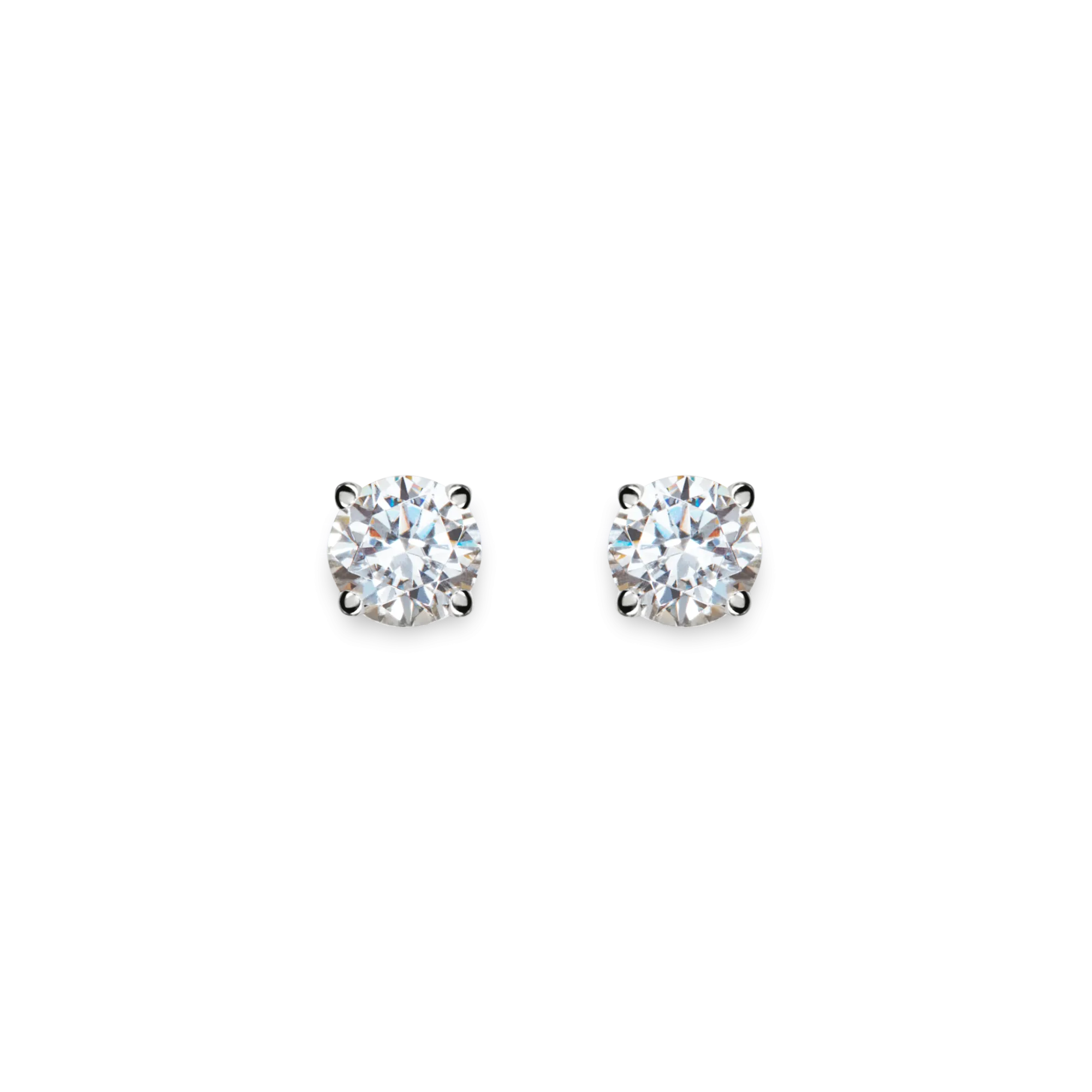 Shinola Shop All Women'S Jewelry|Fine Jewelry|1 Carat Round Diamond Studs White Gold