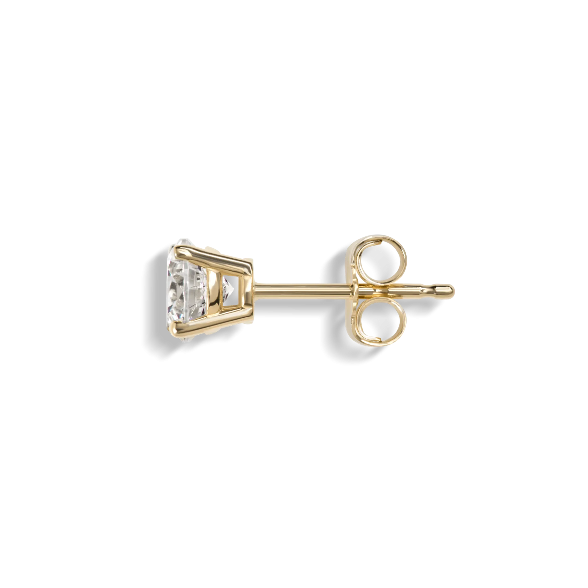 Shinola Shop All Women'S Jewelry|14K Gold|1 Carat Round Diamond Studs Yellow Gold