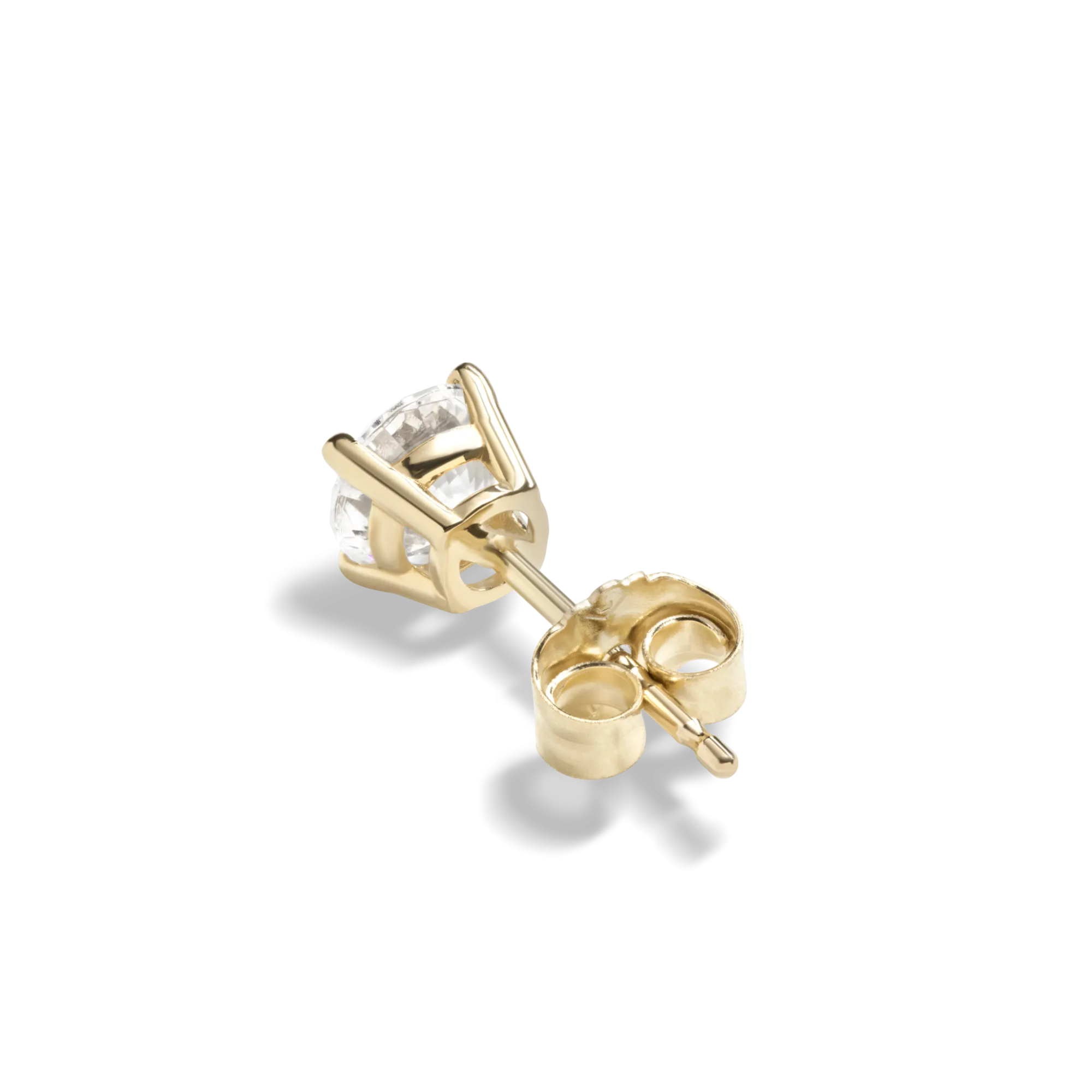 Shinola Shop All Women'S Jewelry|14K Gold|1 Carat Round Diamond Studs Yellow Gold