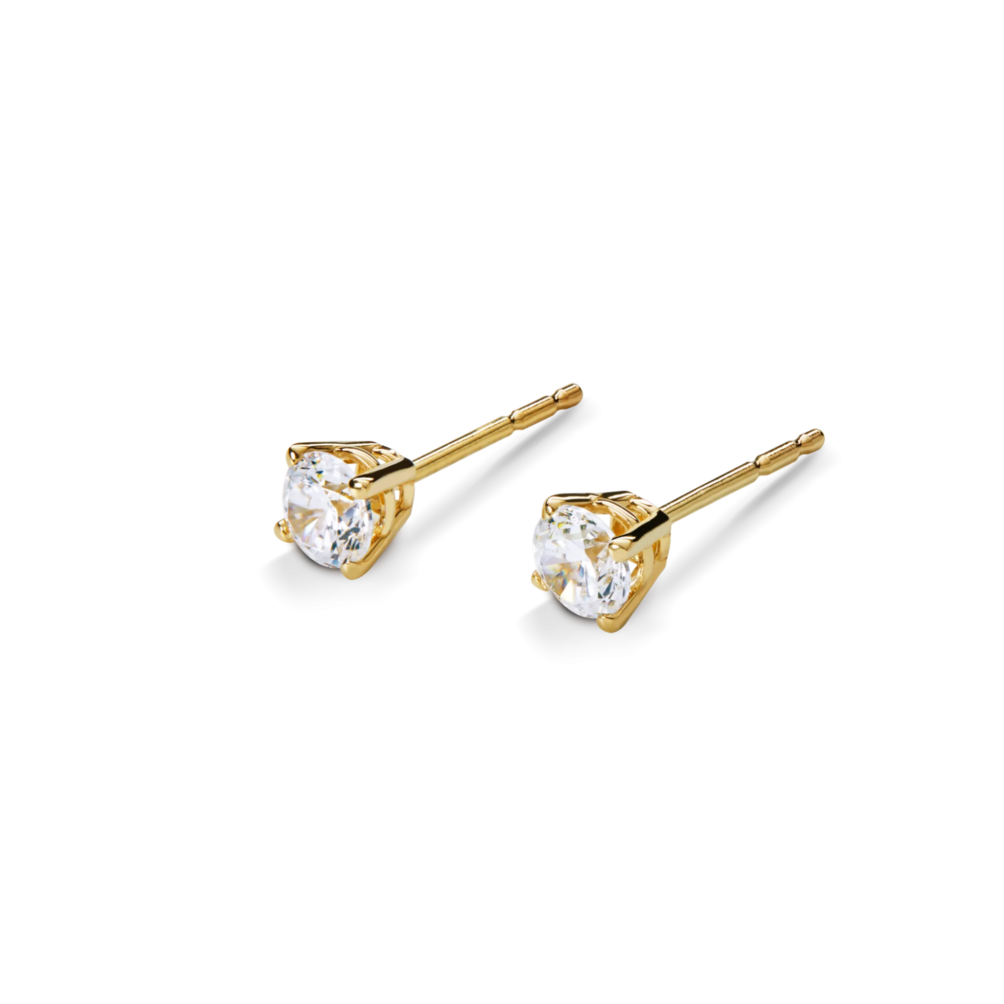 Shinola Shop All Women'S Jewelry|14K Gold|1/2 Carat Round Diamond Studs Yellow Gold