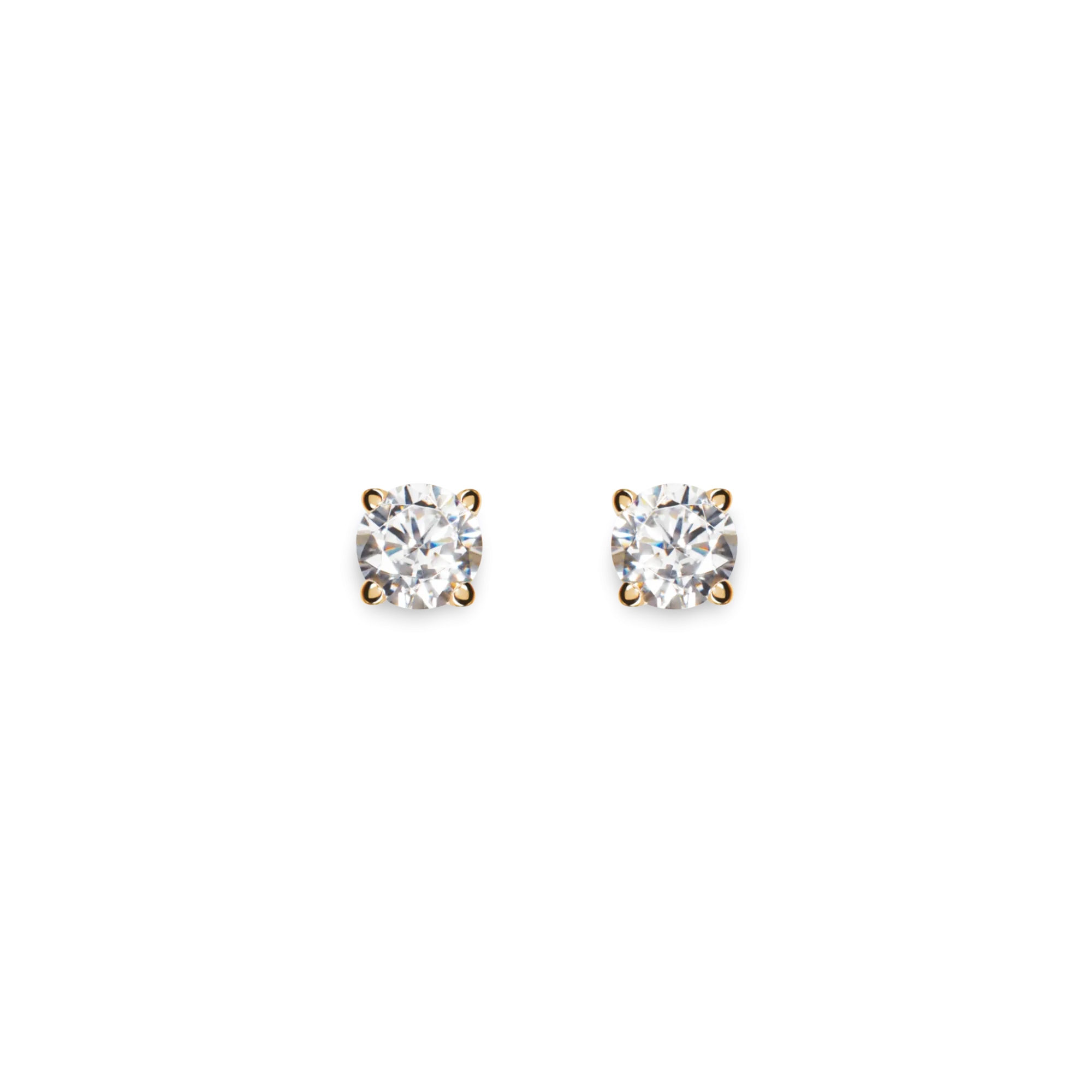 Shinola Shop All Women'S Jewelry|14K Gold|1/2 Carat Round Diamond Studs Yellow Gold