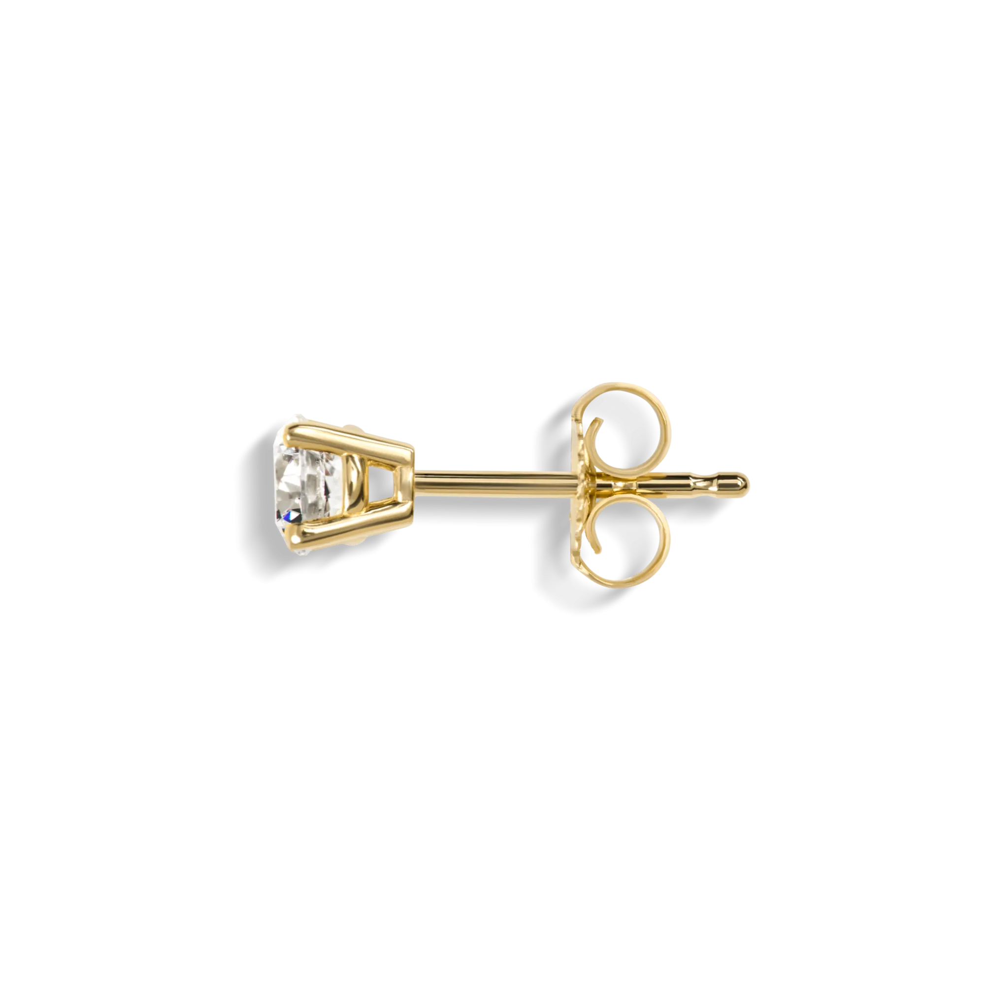 Shinola Shop All Women'S Jewelry|14K Gold|1/2 Carat Round Diamond Studs Yellow Gold