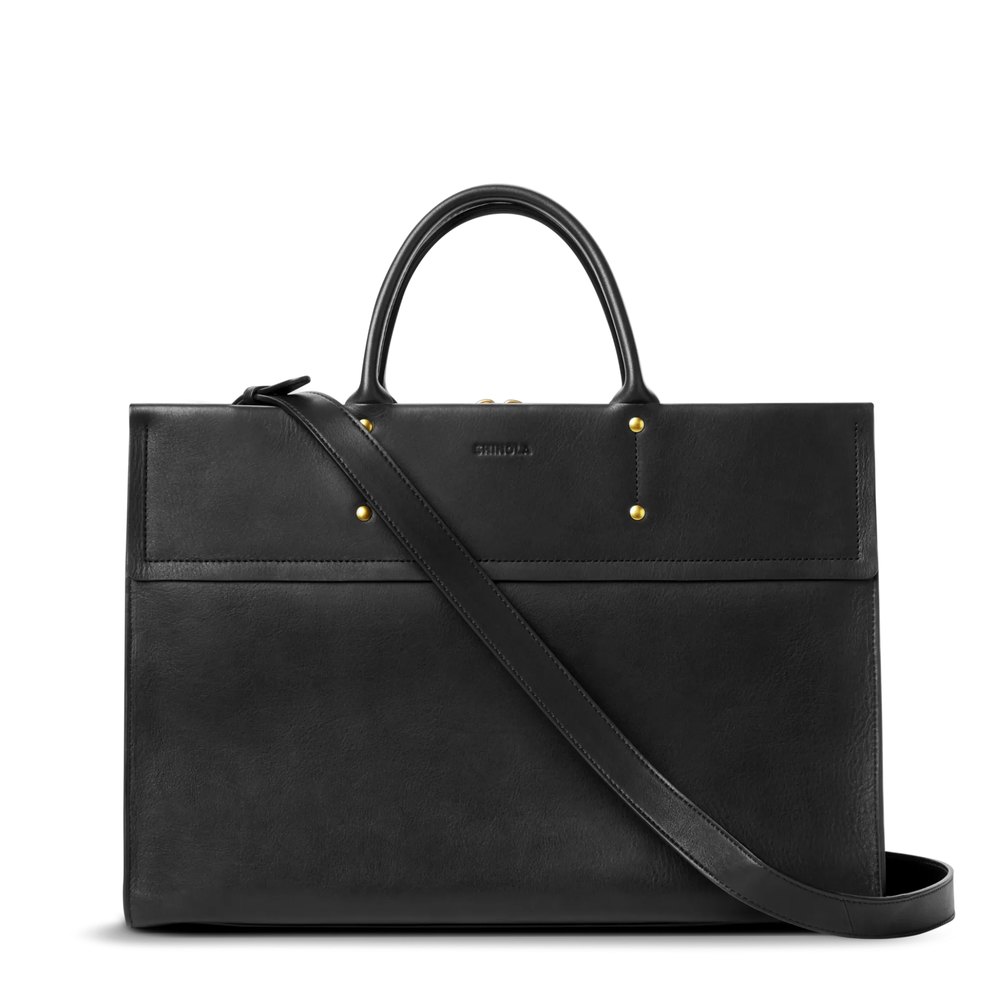 Shinola Briefcases|Tote Bags|Day Satchel Black