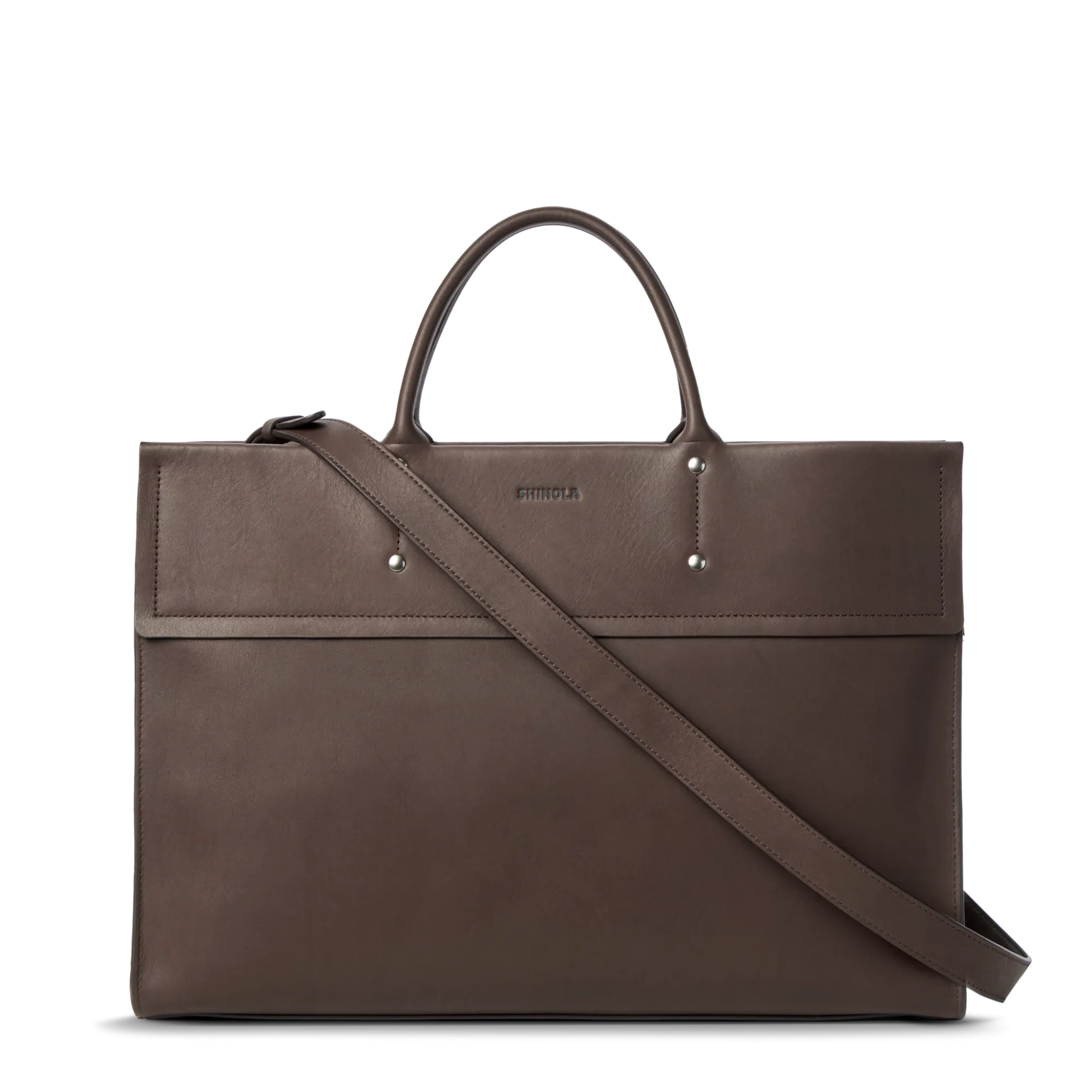 Shinola Briefcases|Tote Bags|Day Satchel Espresso