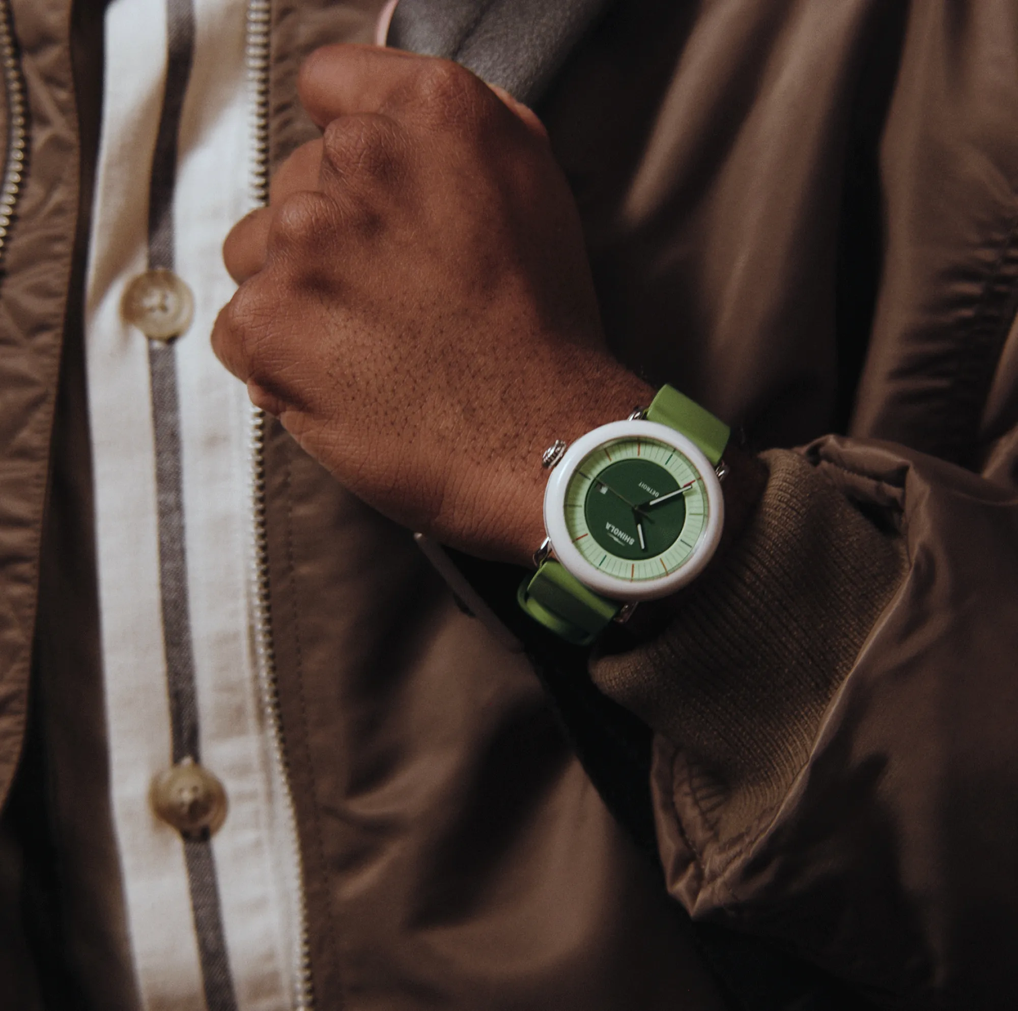 Shinola Women'S Watches|Detrola|Detrola Watch Deep Olive