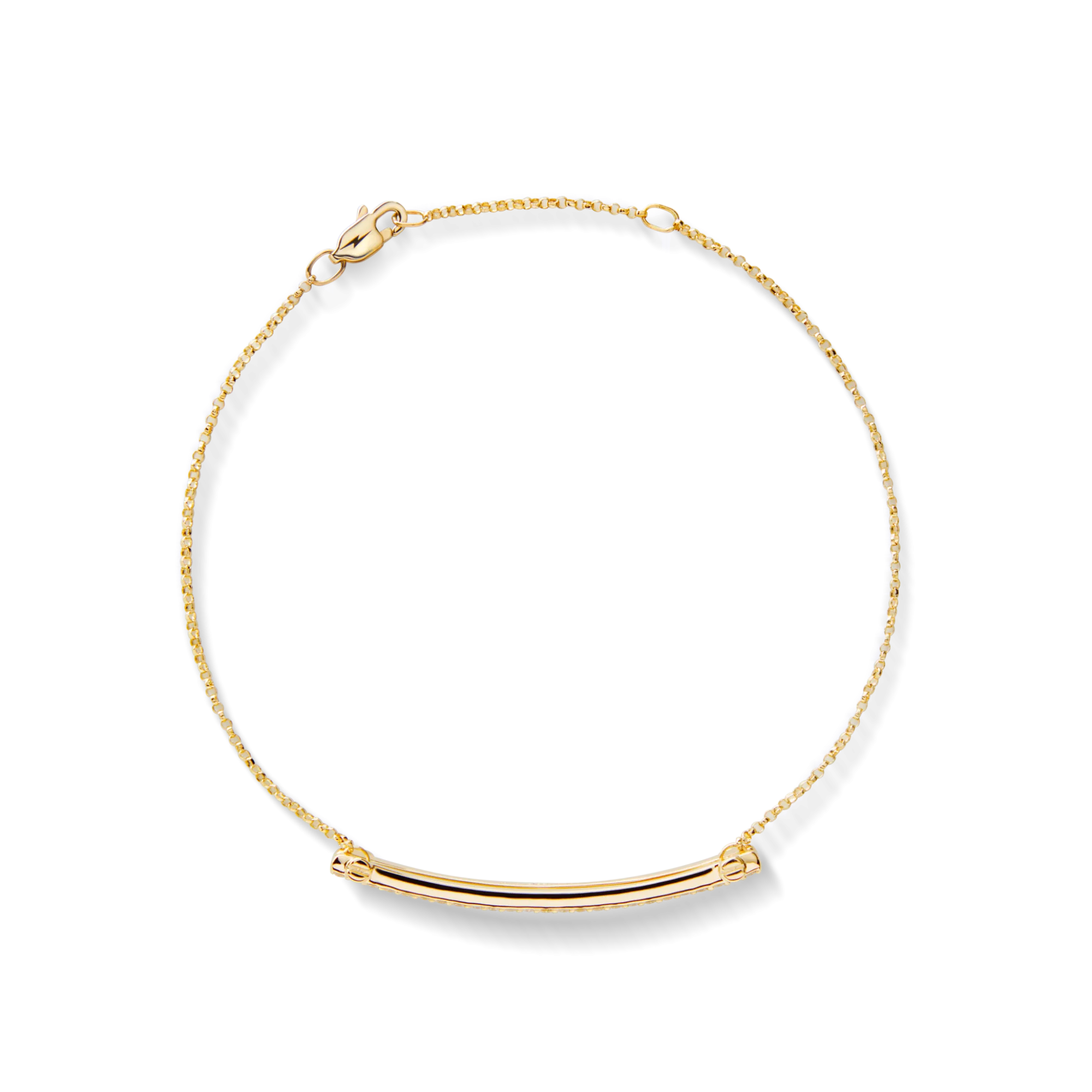 Shinola Shop All Women'S Jewelry|Necklaces|Diamond Pave Rivet Double Row Necklace Yellow Gold