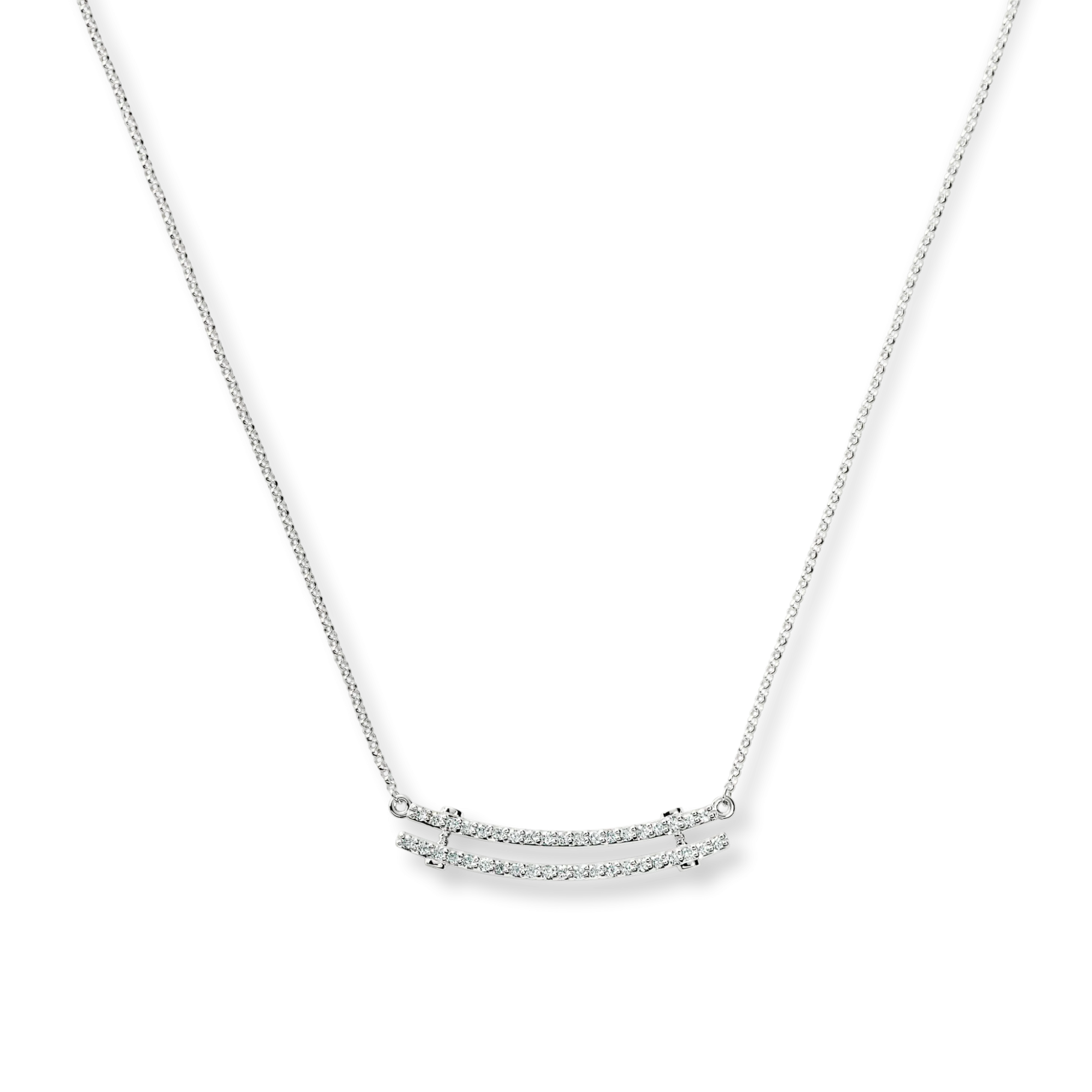 Shinola Shop All Women'S Jewelry|Necklaces|Diamond Pave Rivet Double Row Necklace