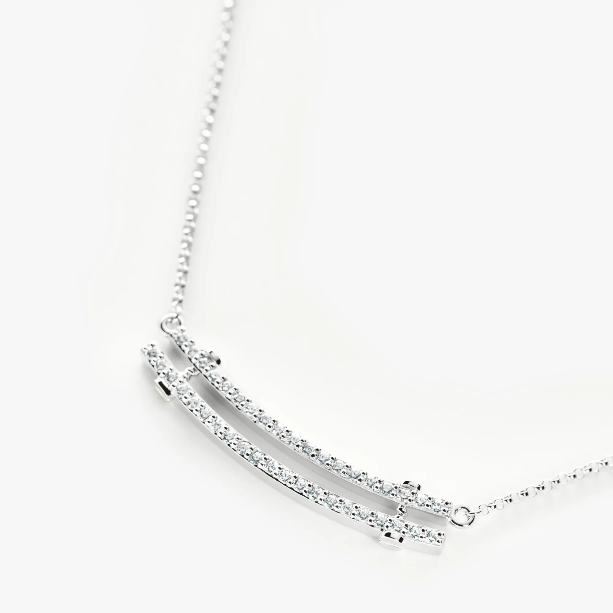 Shinola Shop All Women'S Jewelry|Necklaces|Diamond Pave Rivet Double Row Necklace