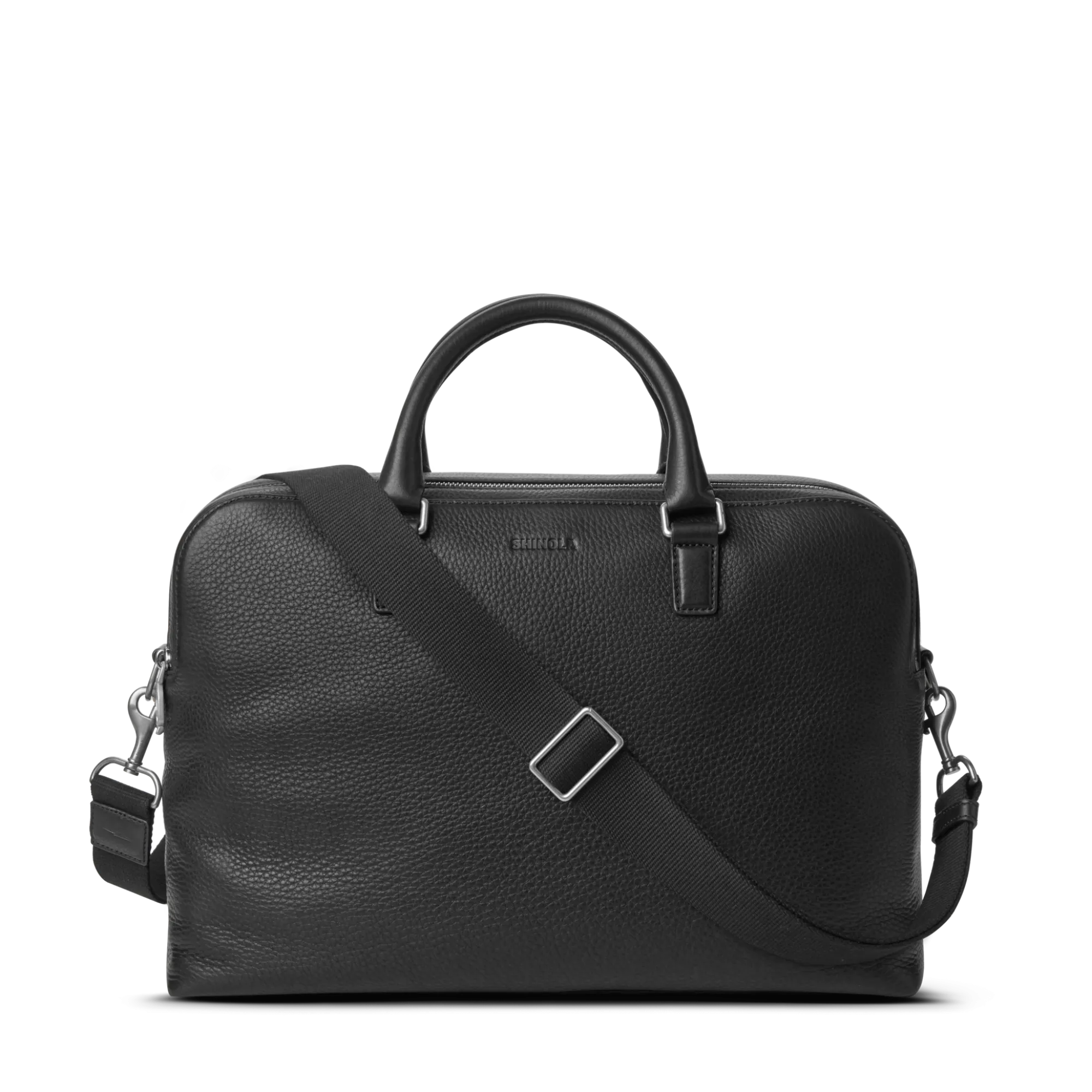 Shinola Best Sellers|Briefcases|Double Zip Briefcase Black