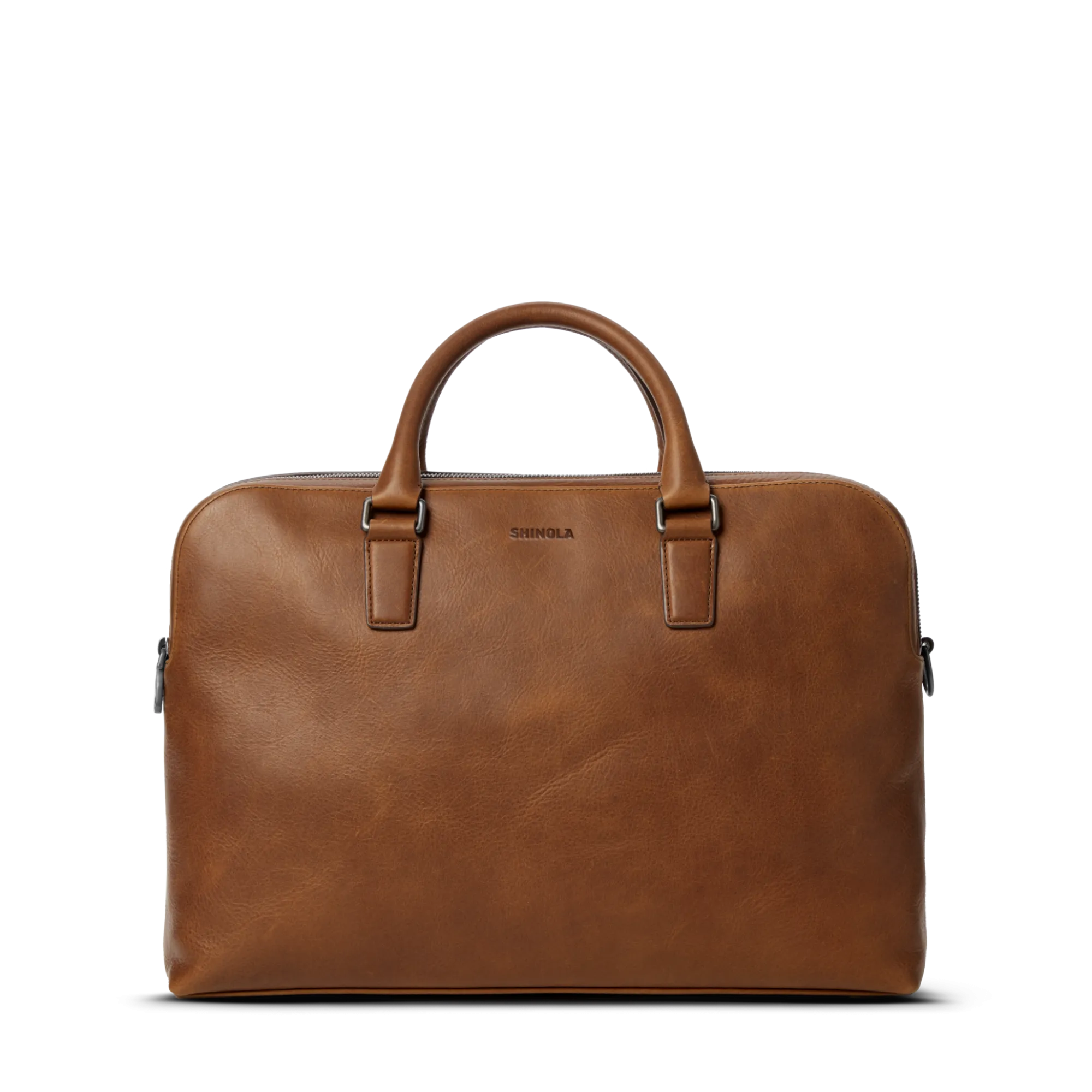 Shinola Best Sellers|Briefcases|Double Zip Briefcase Medium-Brown