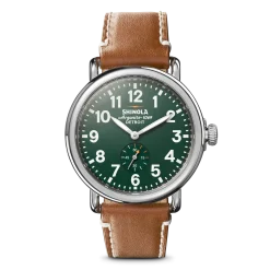 Shinola Personalizable|Engravable|Engravable Runwell Watch Green