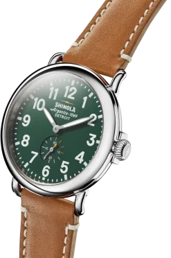 Shinola Personalizable|Engravable|Engravable Runwell Watch Green