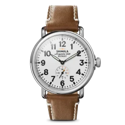 Shinola Personalizable|Engravable|Engravable Runwell Watch White