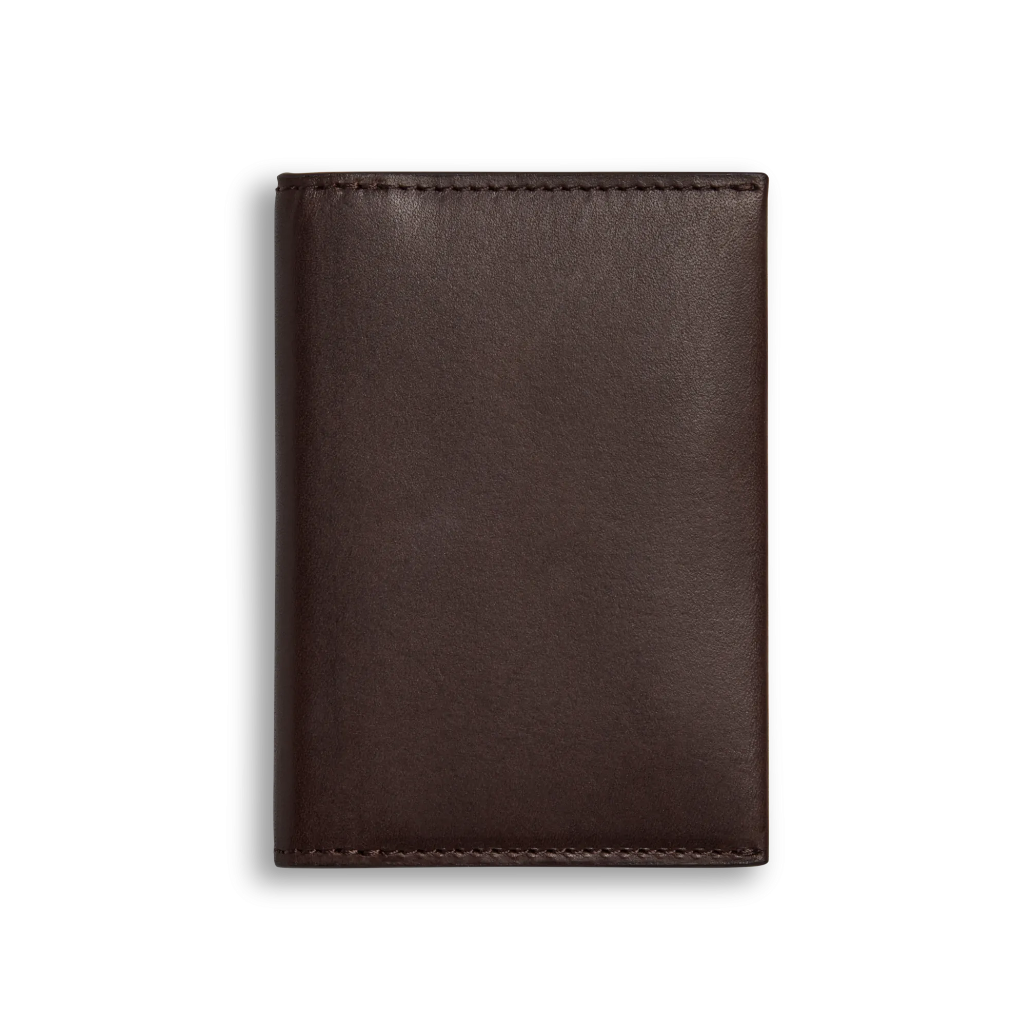 Shinola Monogrammable|Personalizable|Folded Card Holder Wallet Dark Brown