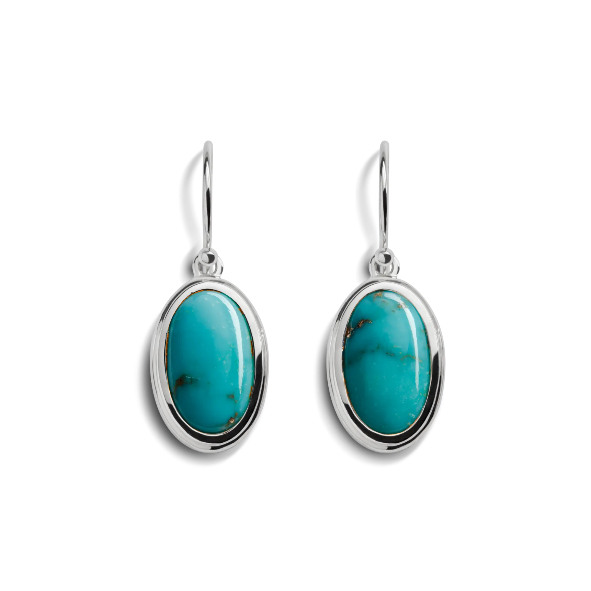 Shinola Shop All Women'S Jewelry|Sterling Silver|Heirloom Drop Earrings Turquoise