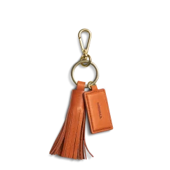 Shinola Monogrammable|New Arrivals|Leather Tassel Keychain Rust