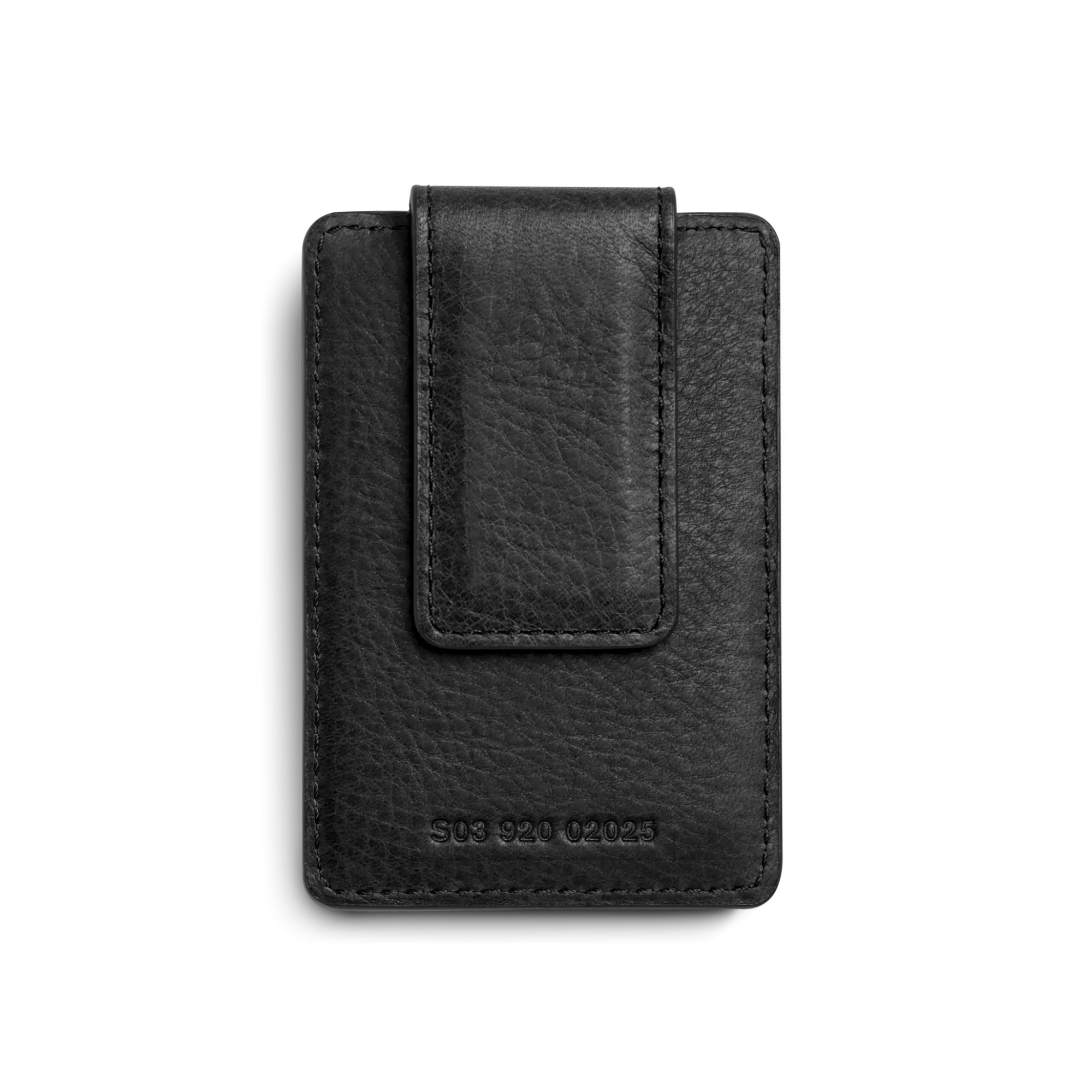 Shinola Monogrammable|Personalizable|Magnetic Money Clip Card Holder Black