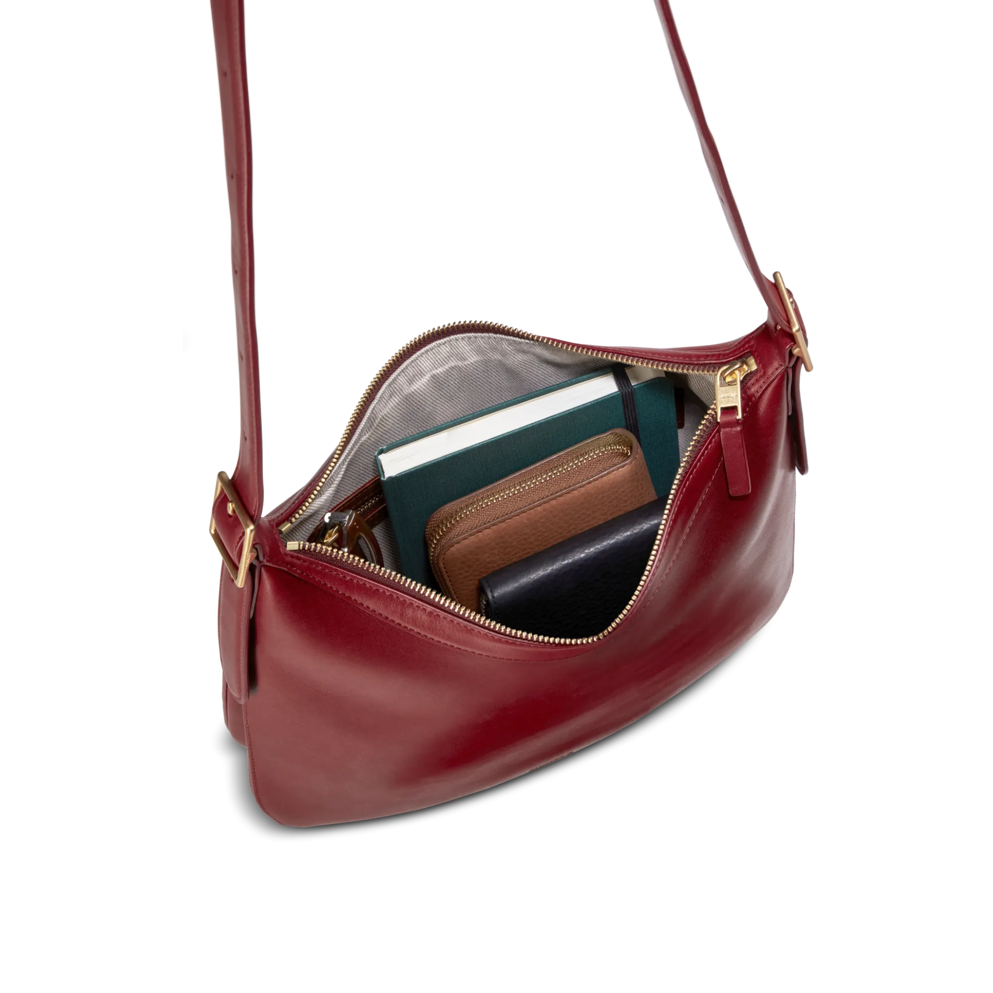 Shinola New Arrivals|Crossbody Bags|Medium Bixby Crossbody Ruby