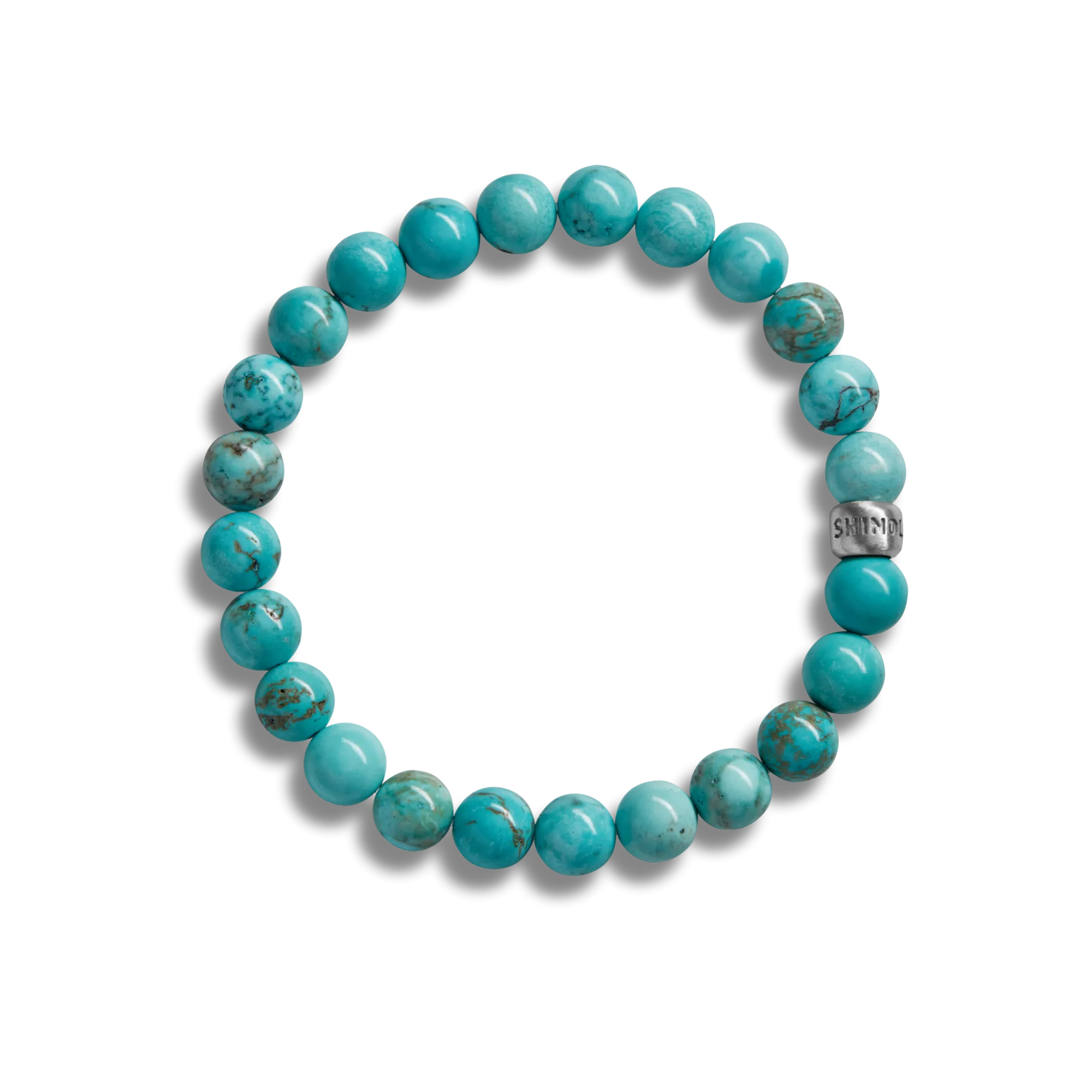 Shinola Bracelets|Bracelets|8mm Beaded Bracelet Turquoise