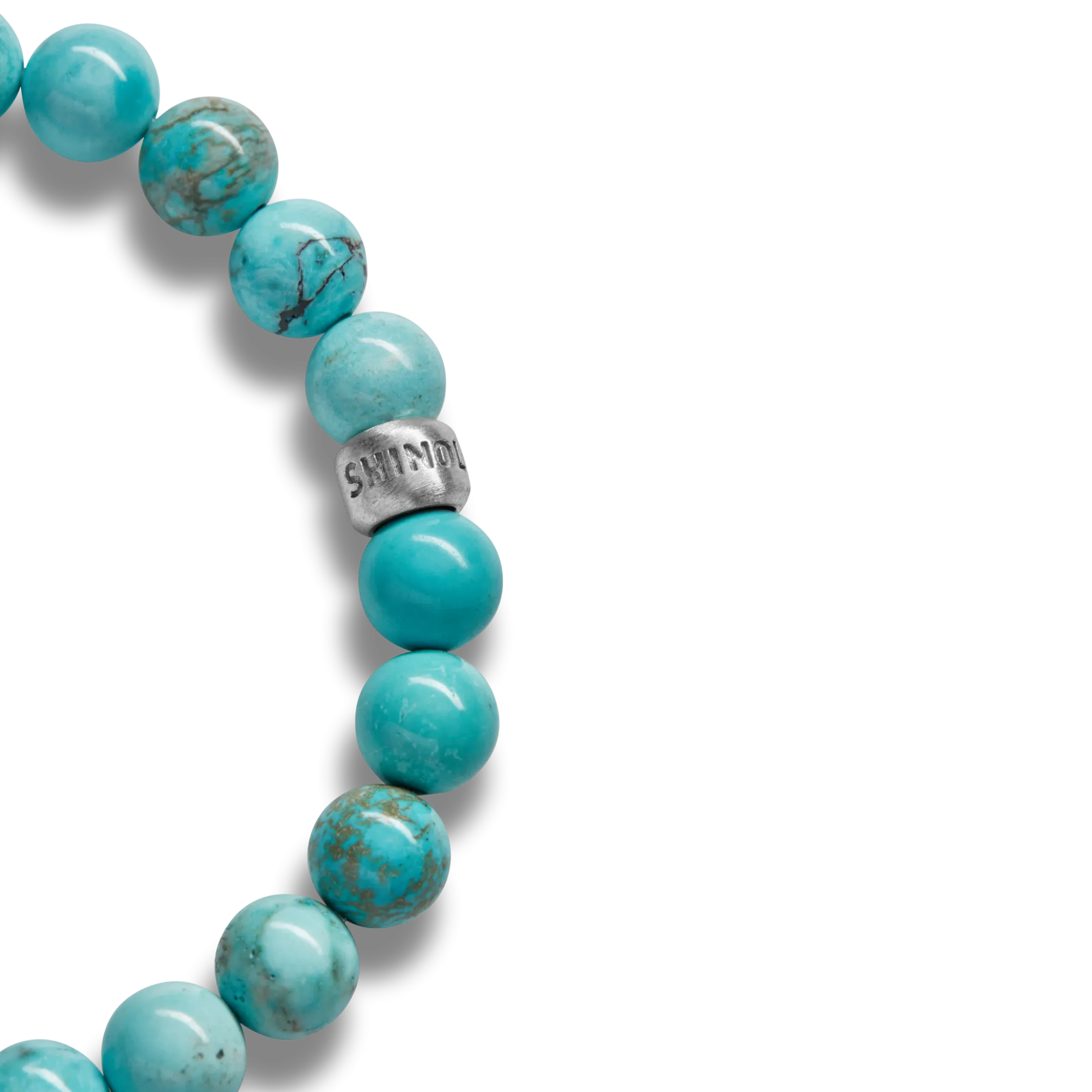 Shinola Bracelets|Bracelets|8mm Beaded Bracelet Turquoise