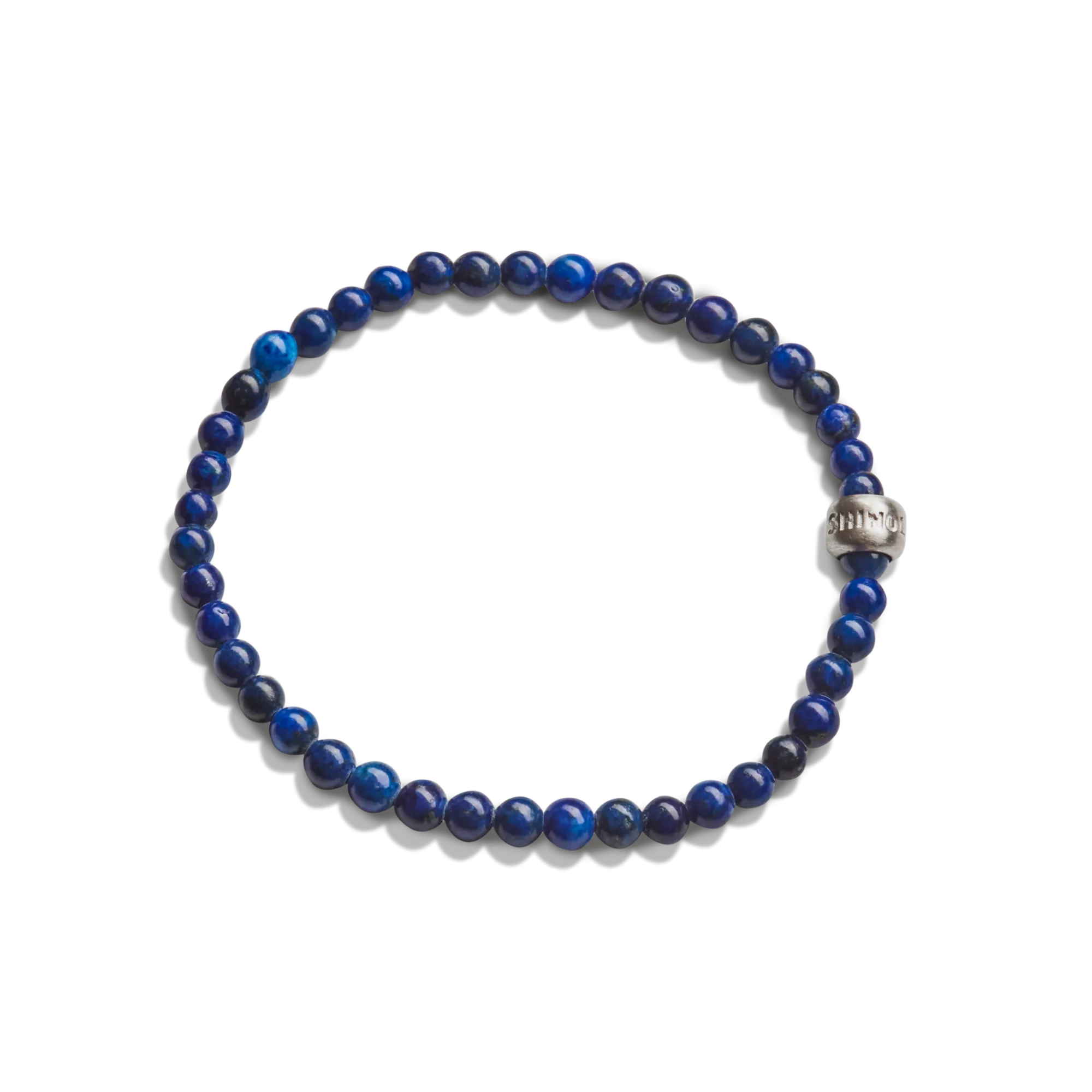Shinola Bracelets|Bracelets|4mm Beaded Lapis Bracelet