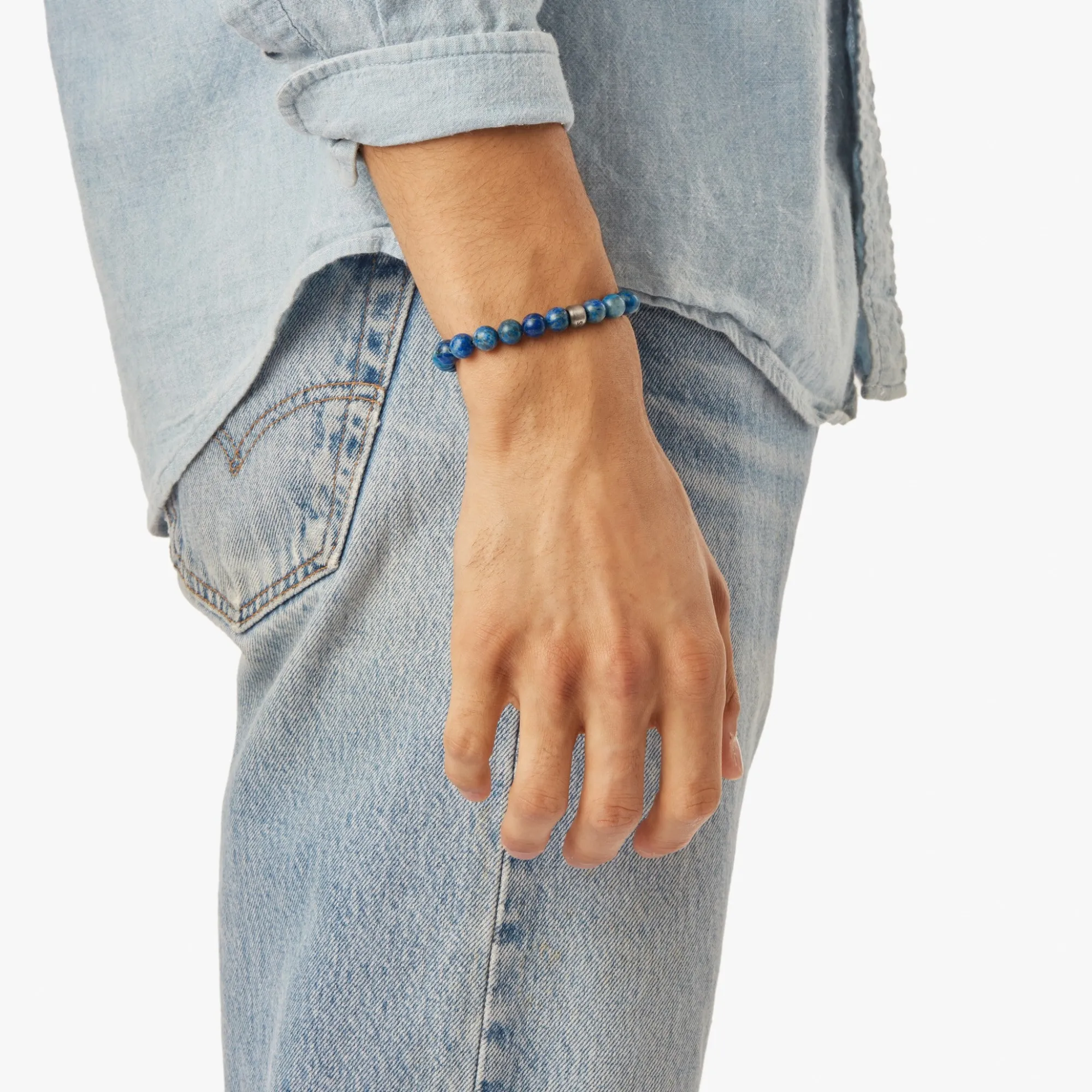 Shinola Bracelets|Bracelets|8mm Beaded Bracelet Lapis