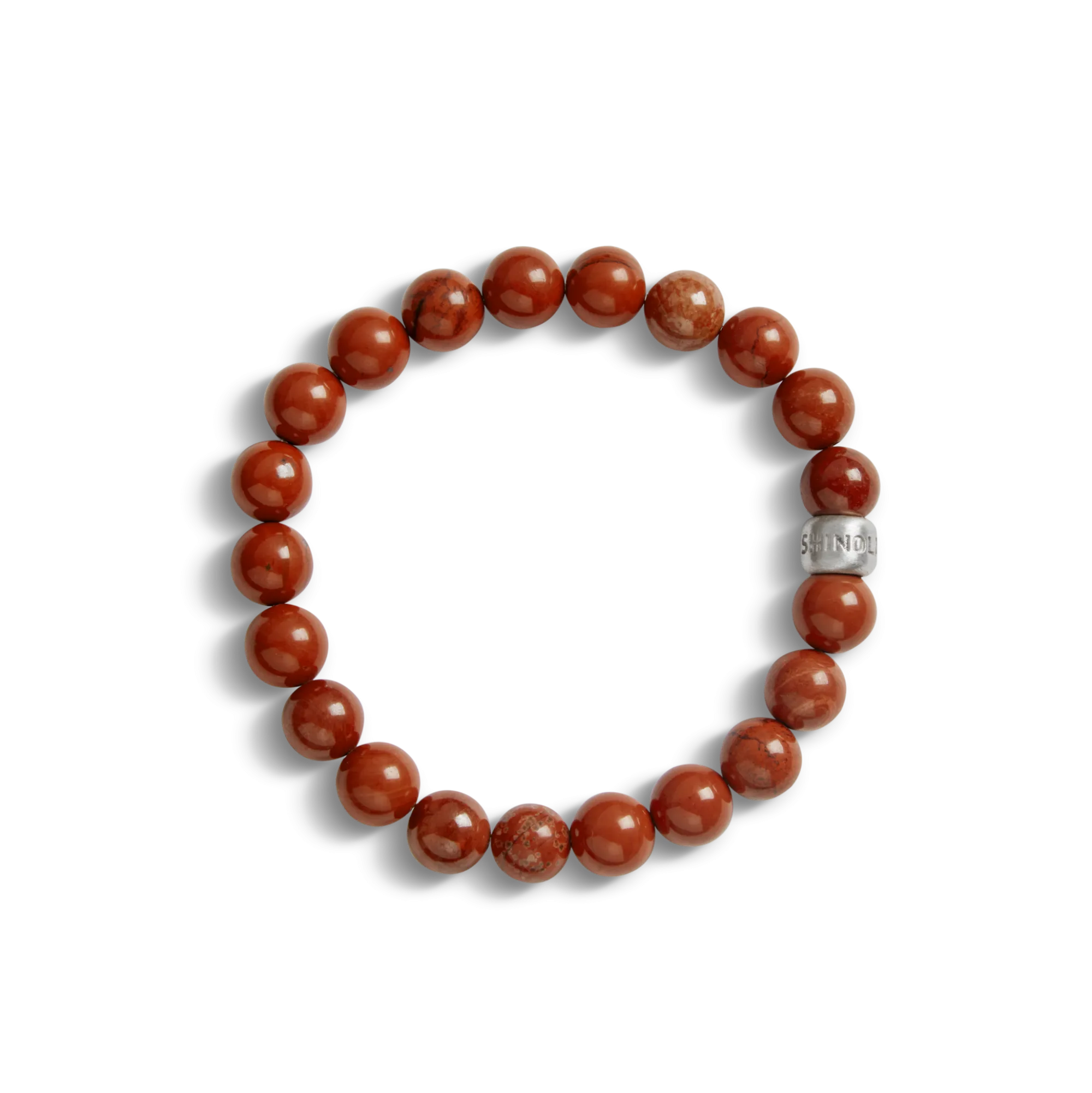 Shinola Bracelets|Bracelets|8mm Beaded Red Jasper Bracelet
