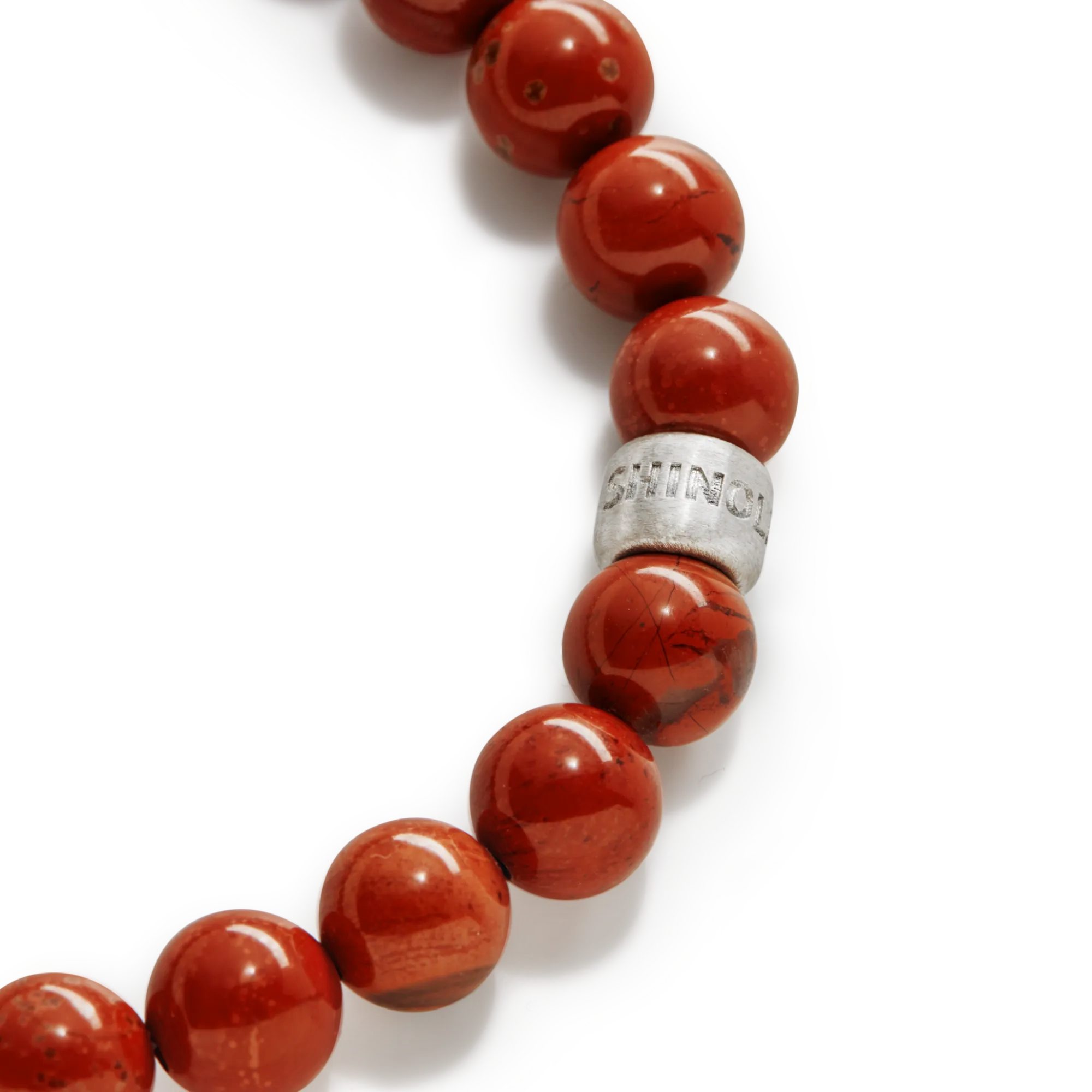 Shinola Bracelets|Bracelets|8mm Beaded Red Jasper Bracelet