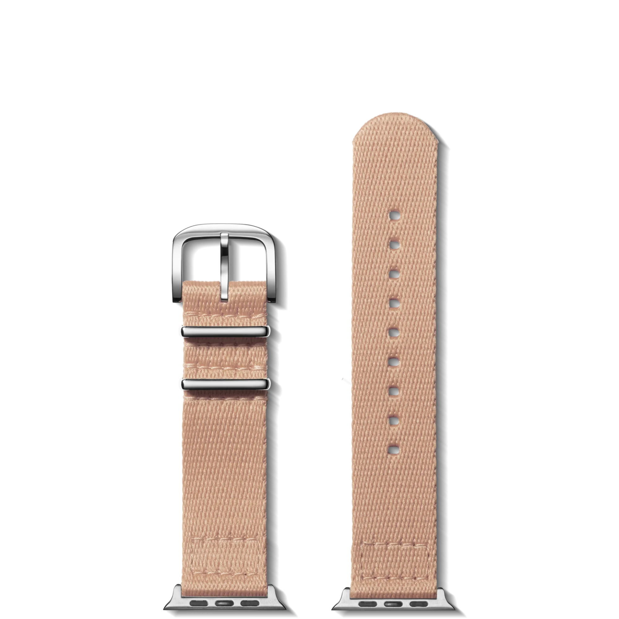 Shinola Shop All Straps|Apple Watch® Compatible|20mm Blush Split Nylon Apple Watch Strap