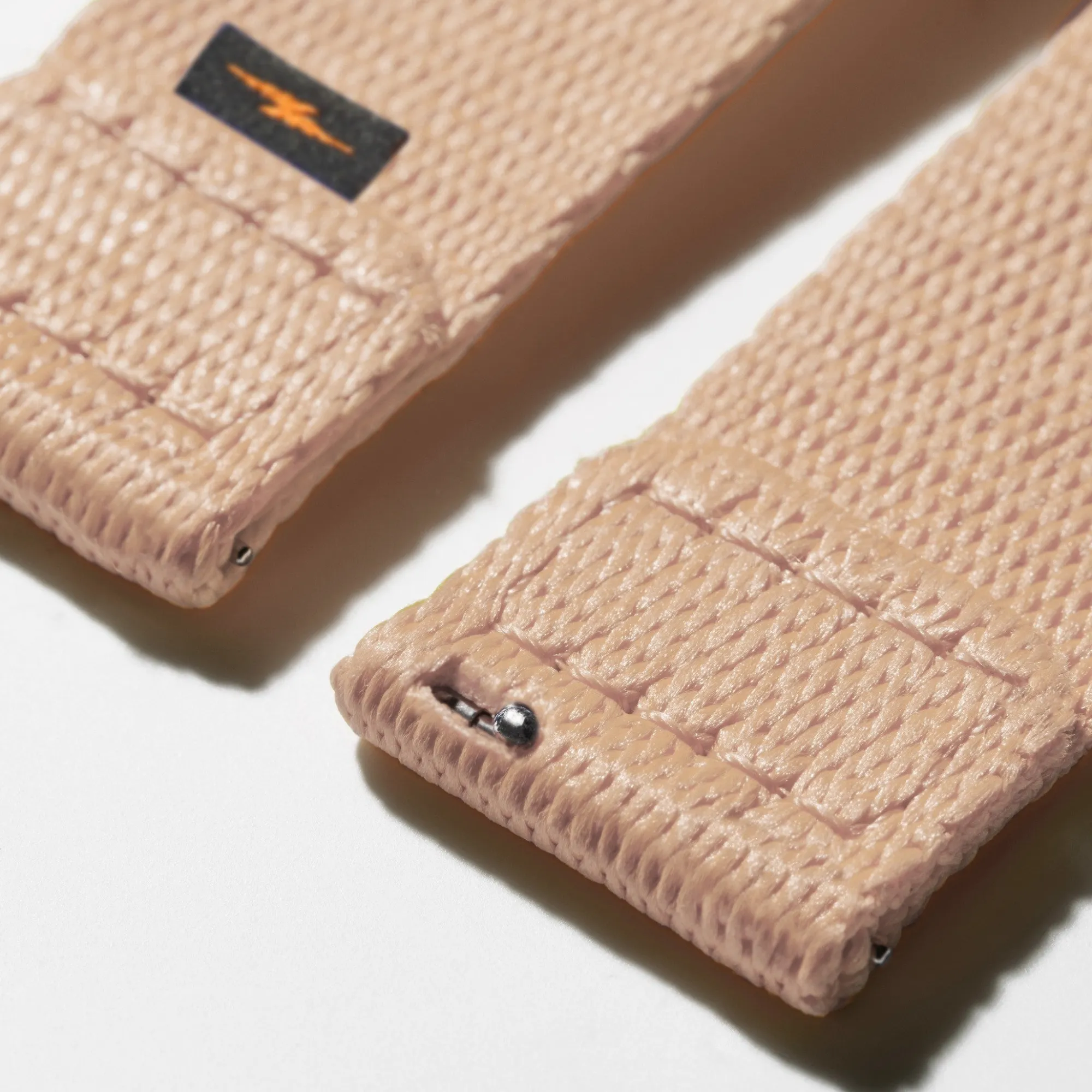 Shinola Shop All Straps|Apple Watch® Compatible|20mm Blush Split Nylon Apple Watch Strap