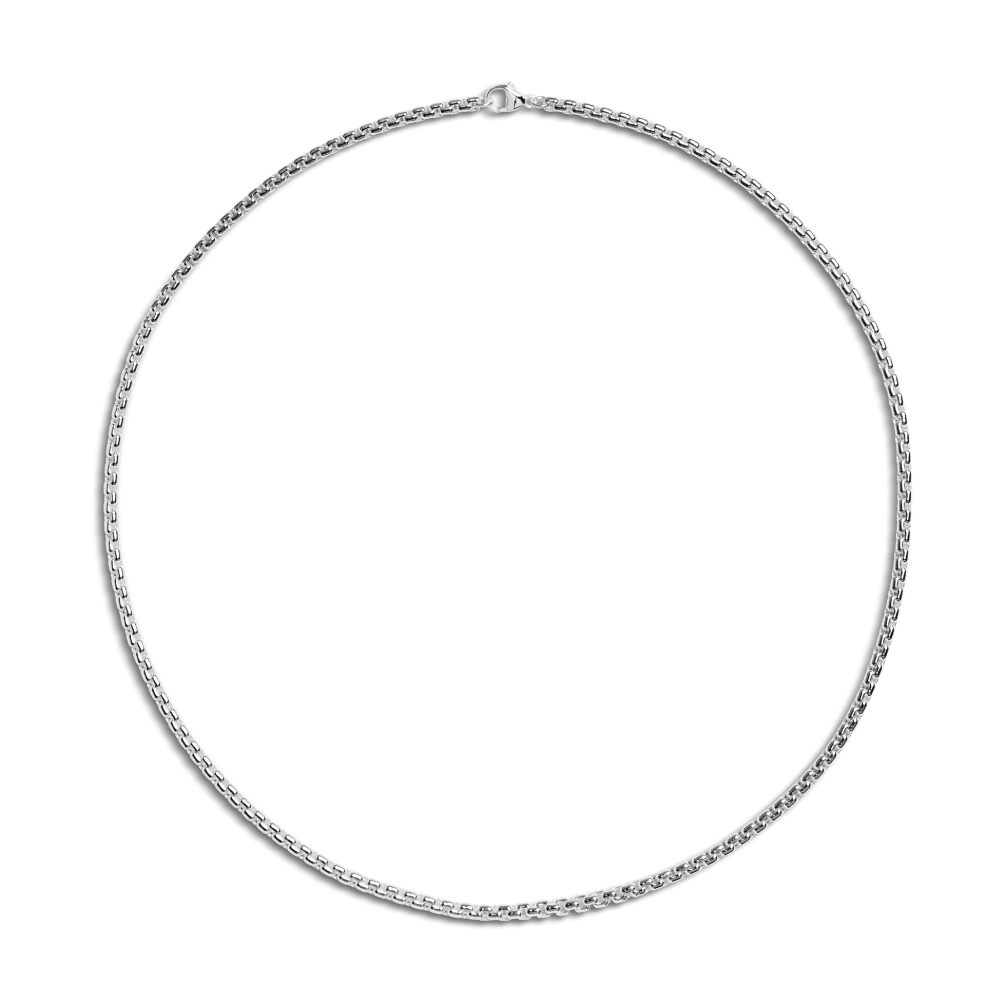Shinola Necklaces|Sterling Silver|4mm Box Chain Necklace