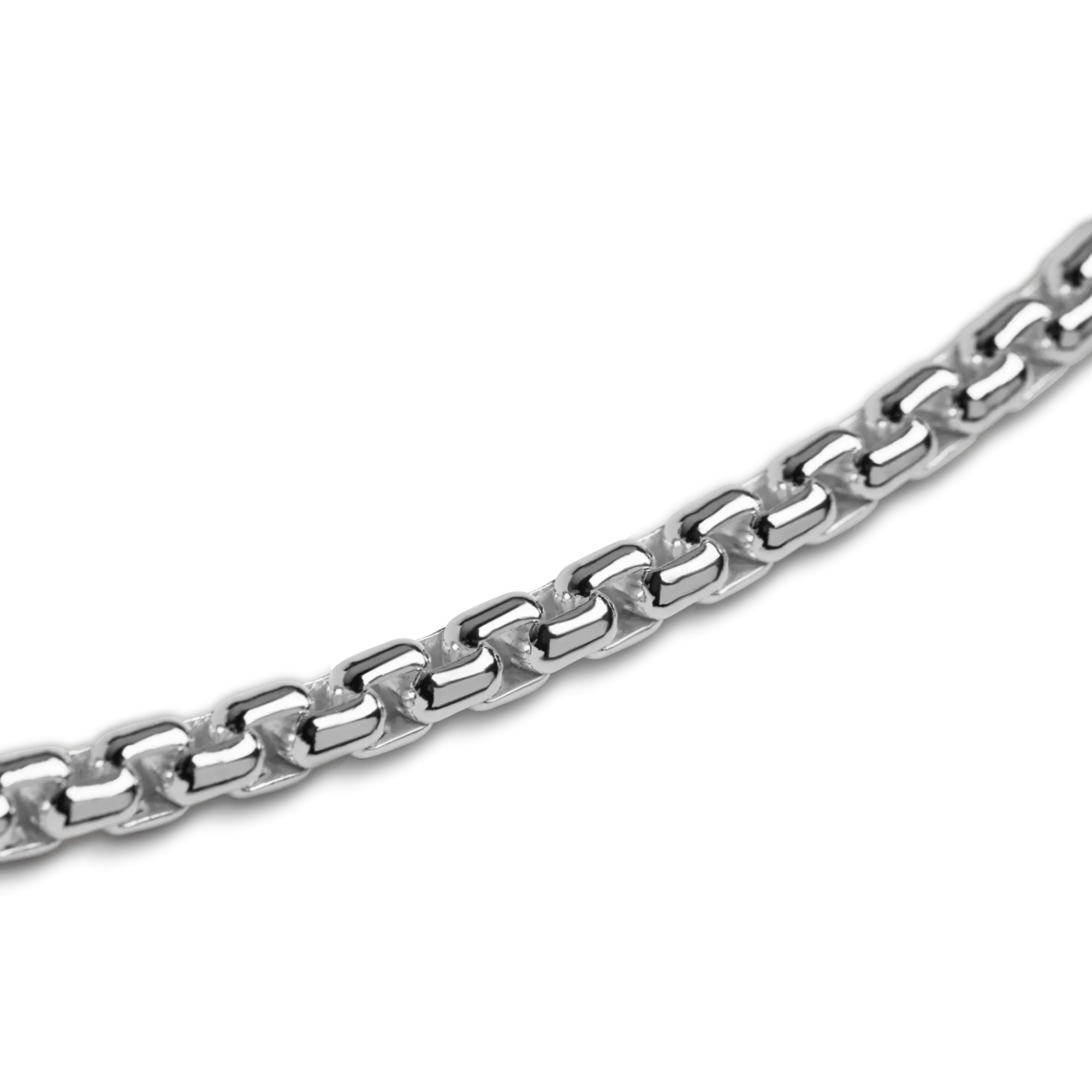 Shinola Necklaces|Sterling Silver|4mm Box Chain Necklace