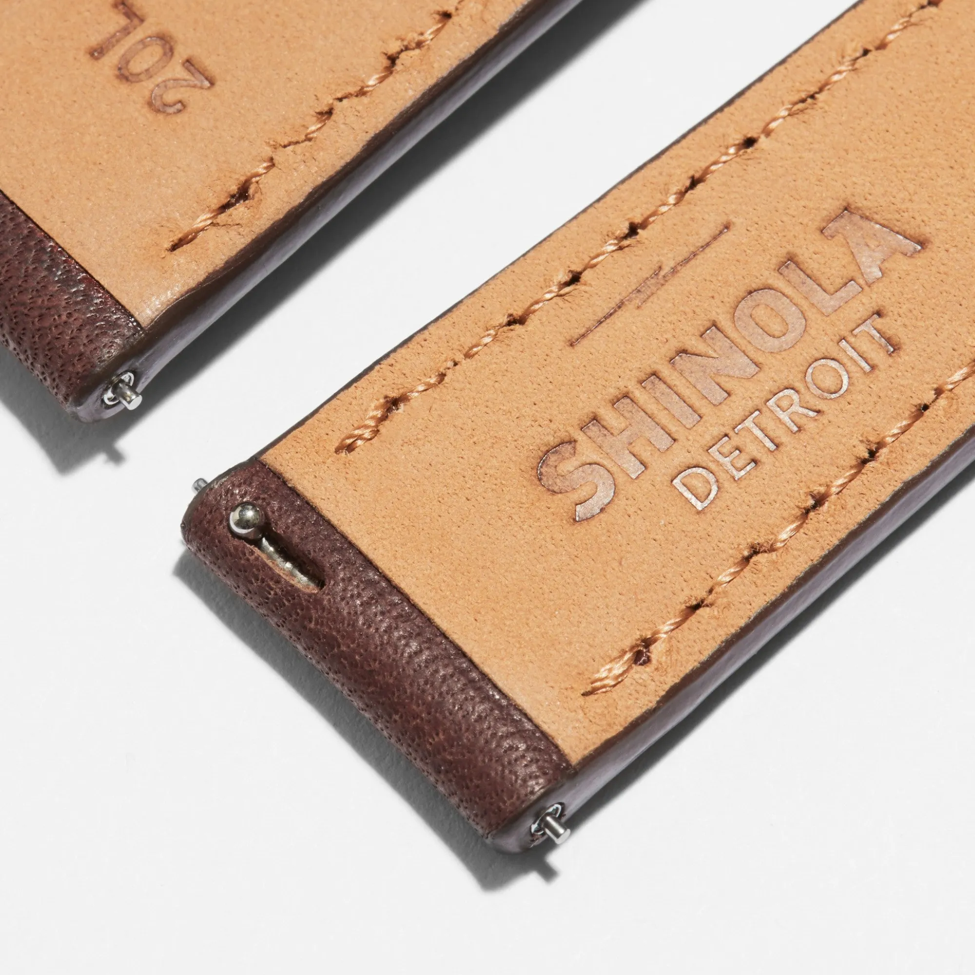 Shinola Extra Long Watch Straps|Shop All Straps|20mm Cattail Leather Watch Strap (XL)