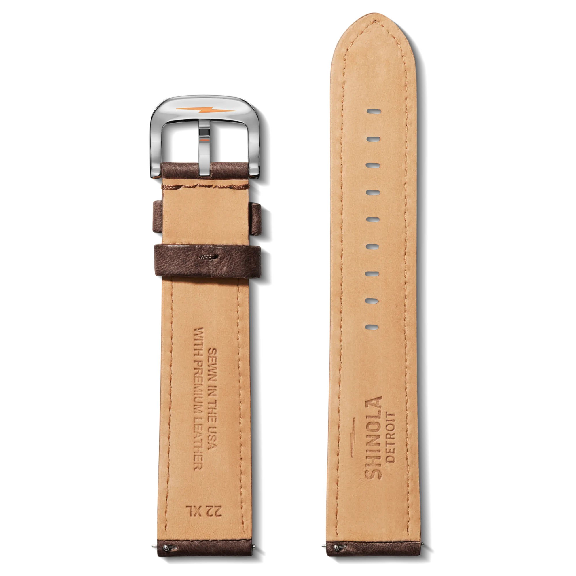 Shinola 22Mm|Extra Long Watch Straps|22mm Cattail Leather Watch Strap (XL)