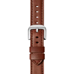 Shinola Shop All Straps|Leather|20mm Dark Cognac Leather Watch Strap