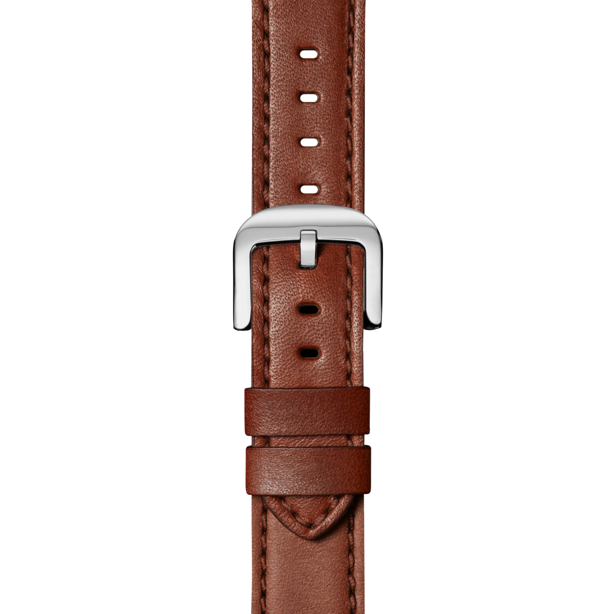Shinola Shop All Straps|Leather|20mm Dark Cognac Leather Watch Strap