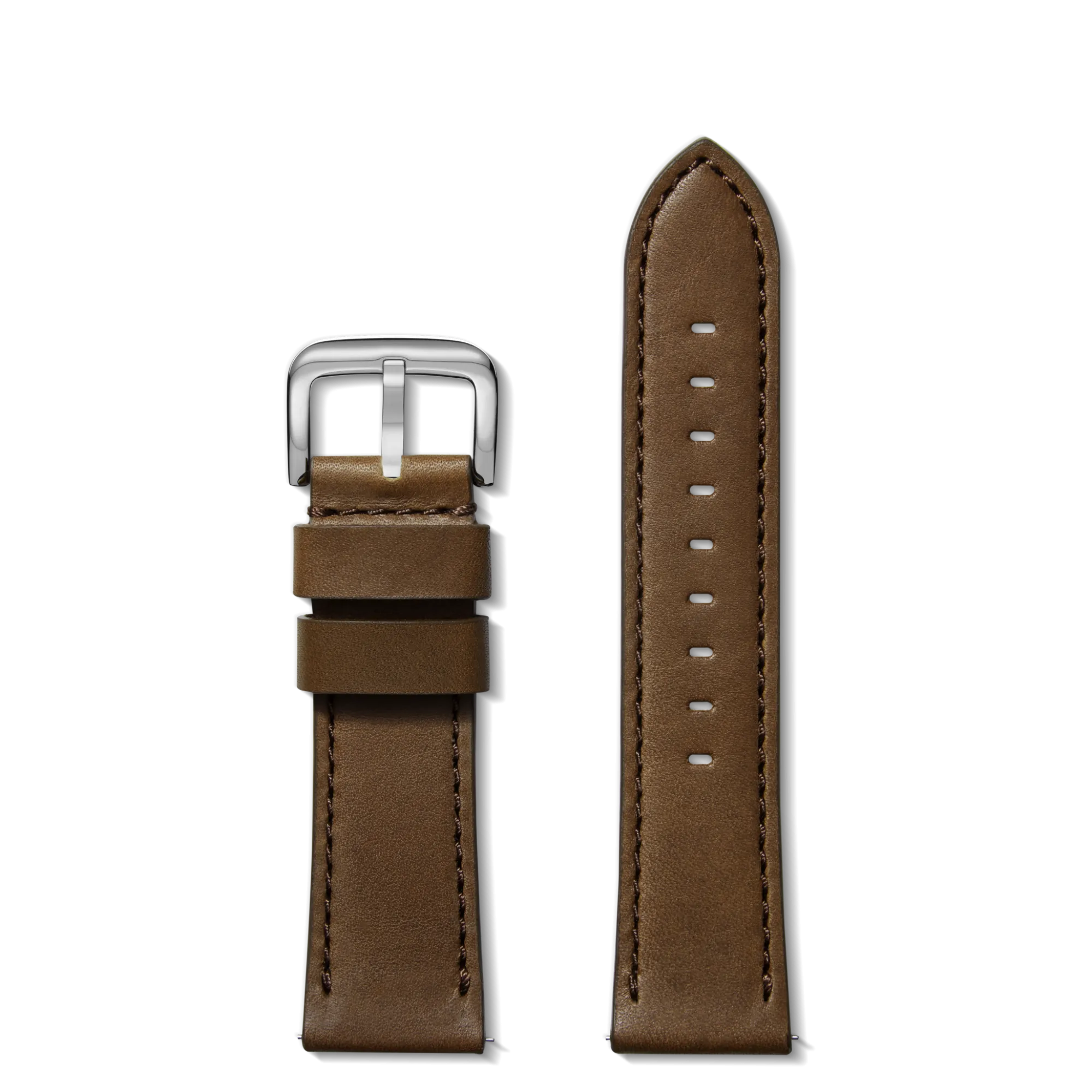 Shinola Shop All Straps|24Mm|24mm Dark Nut Brown Leather Watch Strap