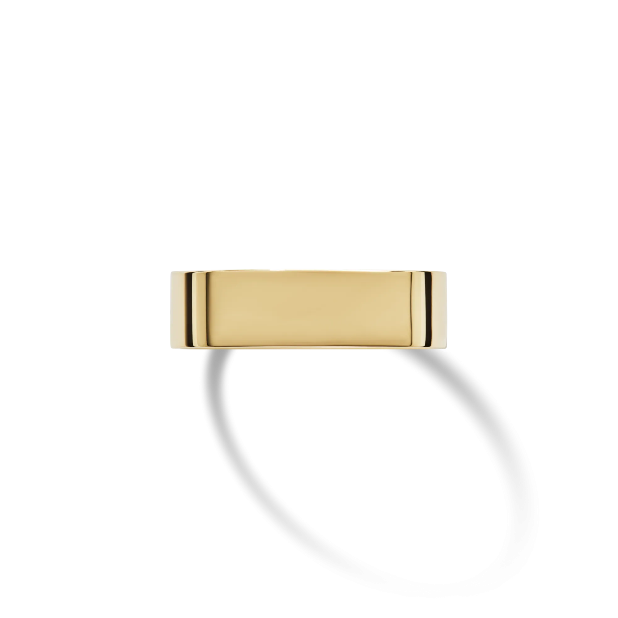 Shinola Rings|Best Sellers|6mm Flat Band Yellow Gold