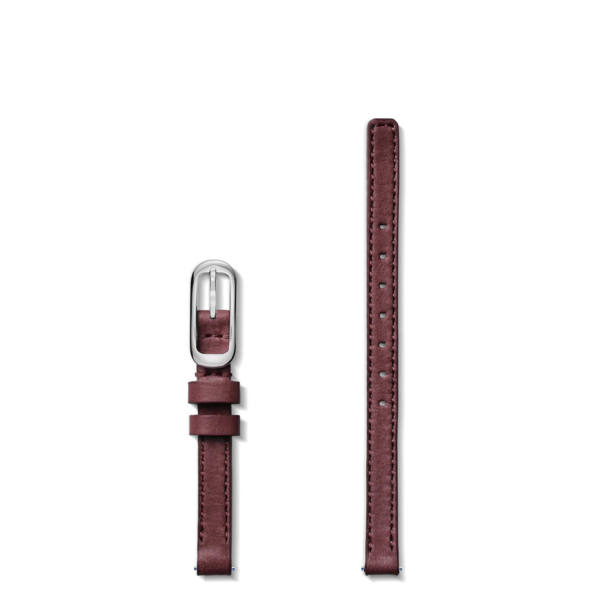 Shinola Shop All Straps|Leather|8mm Merlot Leather Watch Strap