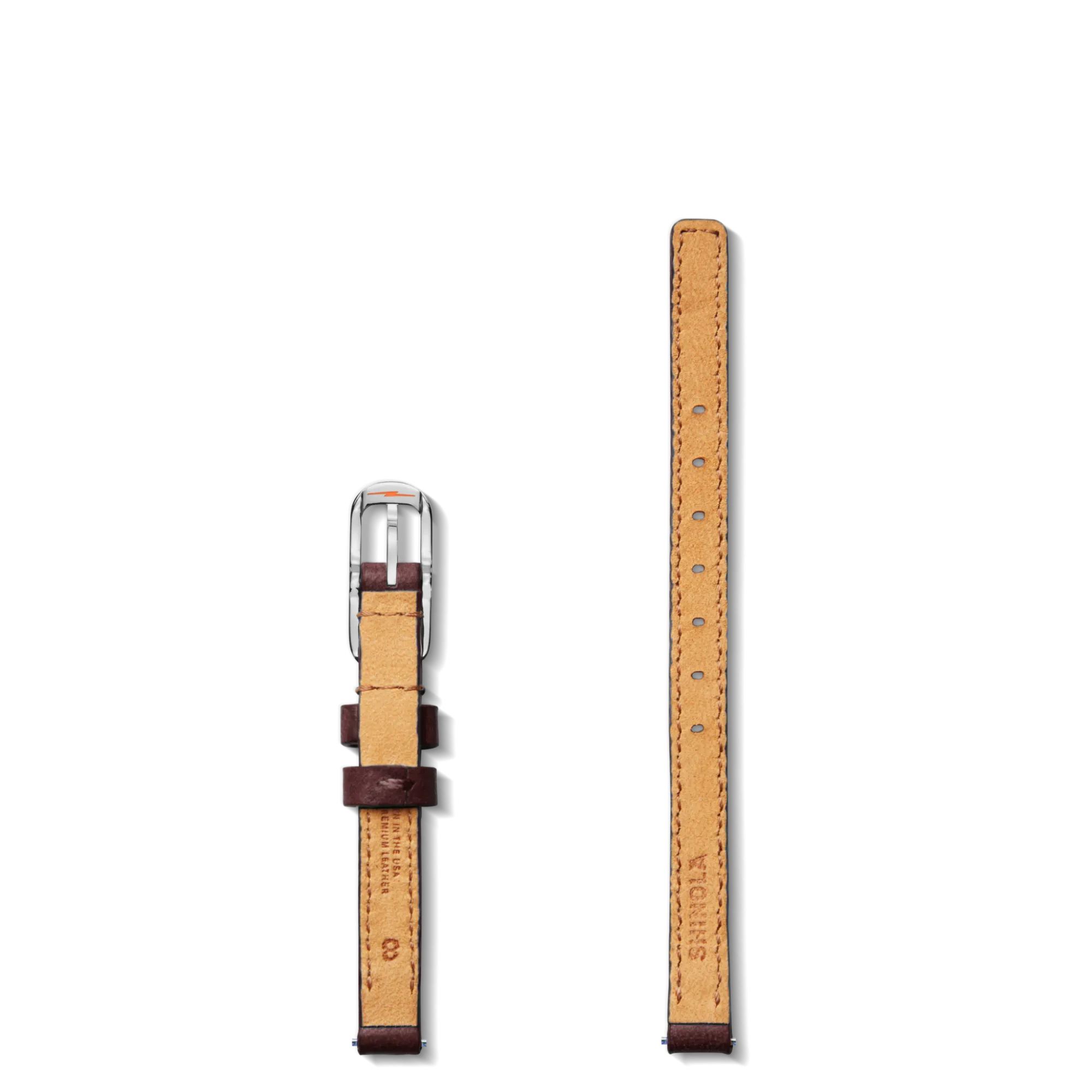 Shinola Shop All Straps|Leather|8mm Merlot Leather Watch Strap