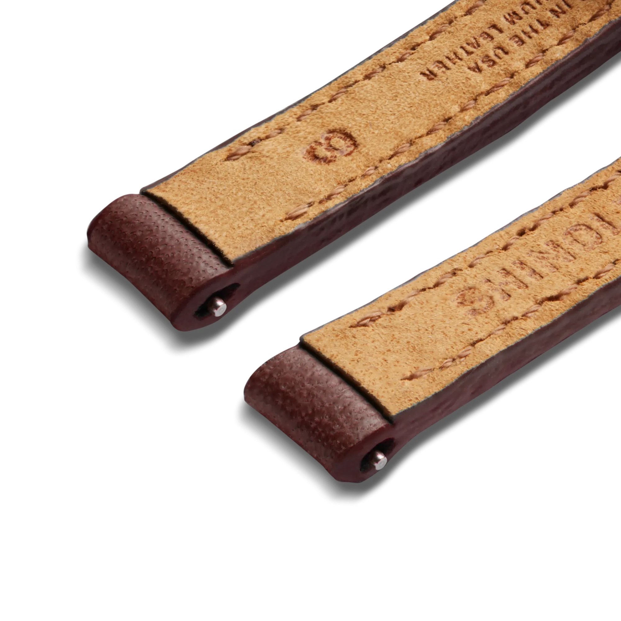Shinola Shop All Straps|Leather|8mm Merlot Leather Watch Strap