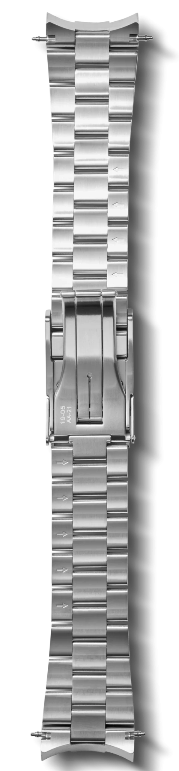 Shinola Shop All Straps|Metal|22mm Monster Stainless Steel 3-Link Bracelet